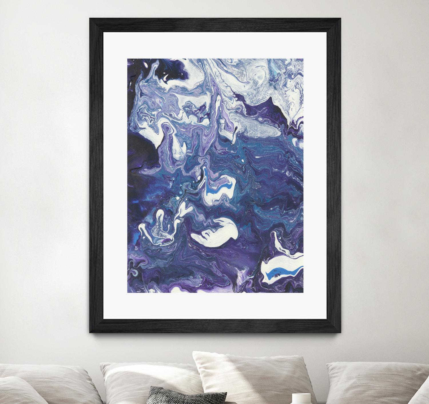 Meandering Mulberry I by Regina Moore on GIANT ART - pink abstract