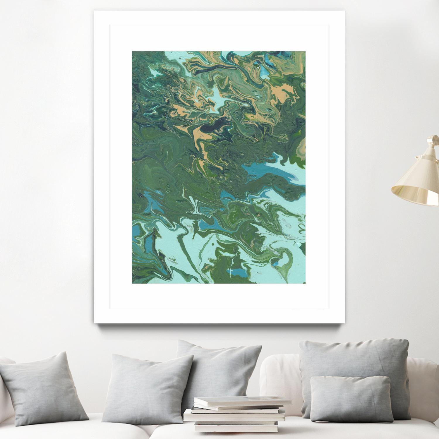 Rambling Sage I by Regina Moore on GIANT ART - green abstract