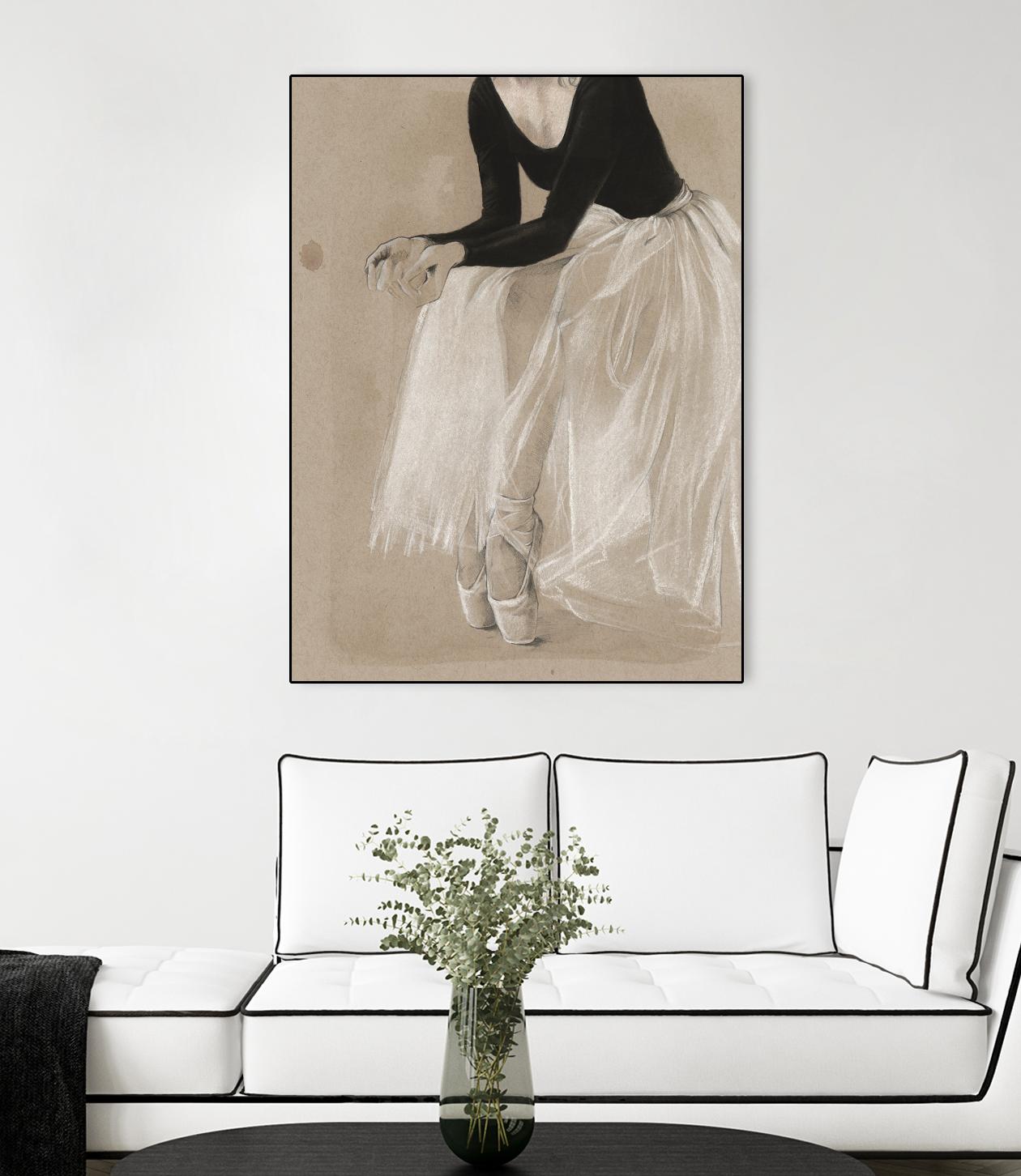 Ballet Study I by Jennifer Paxton Parker on GIANT ART - brown fashion