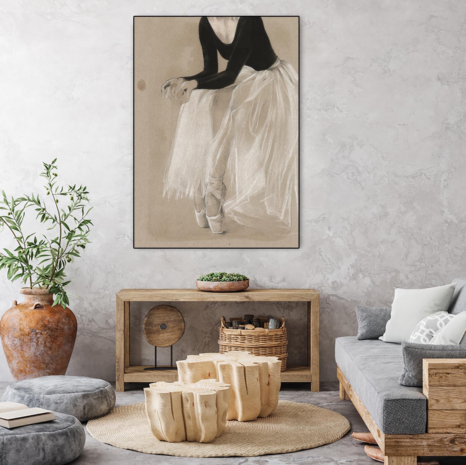 Ballet Study I by Jennifer Paxton Parker on GIANT ART - brown fashion