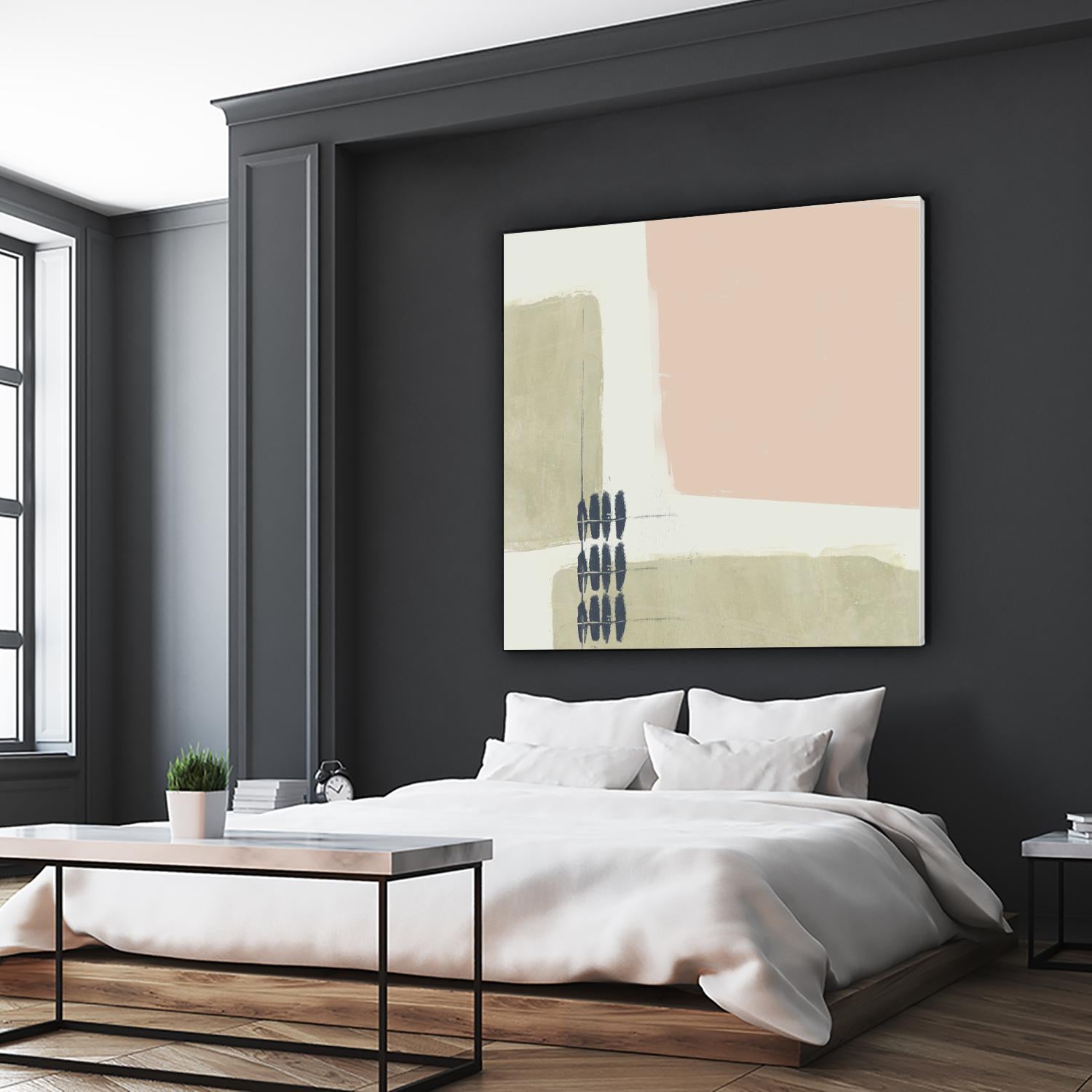 Monotype Abstraction I by Jennifer Goldberger on GIANT ART - pink abstract