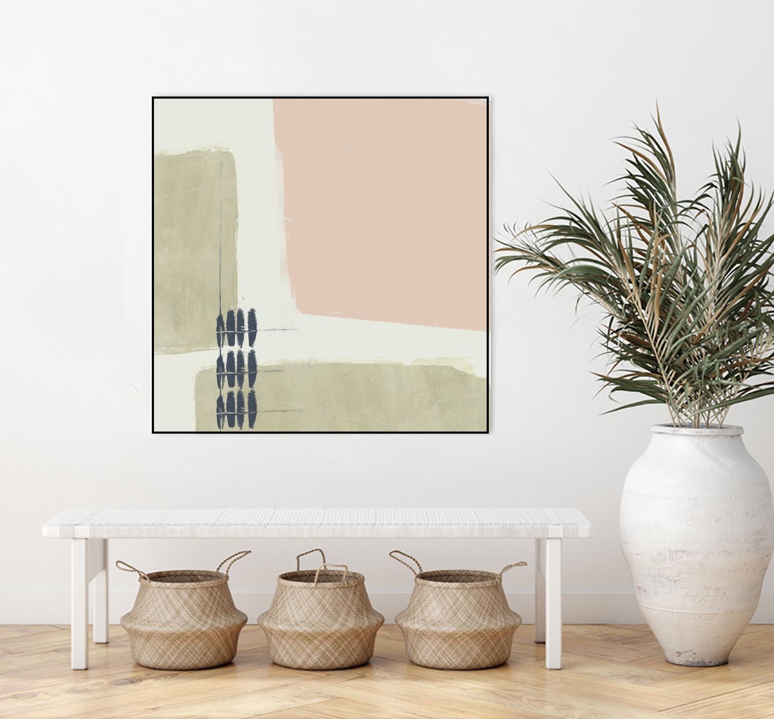 Monotype Abstraction I by Jennifer Goldberger on GIANT ART - pink abstract