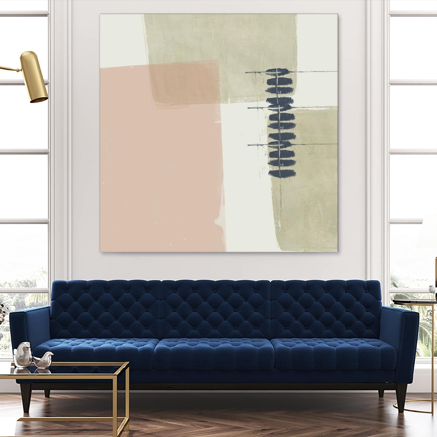 Monotype Abstraction II by Jennifer Goldberger on GIANT ART - pink abstract