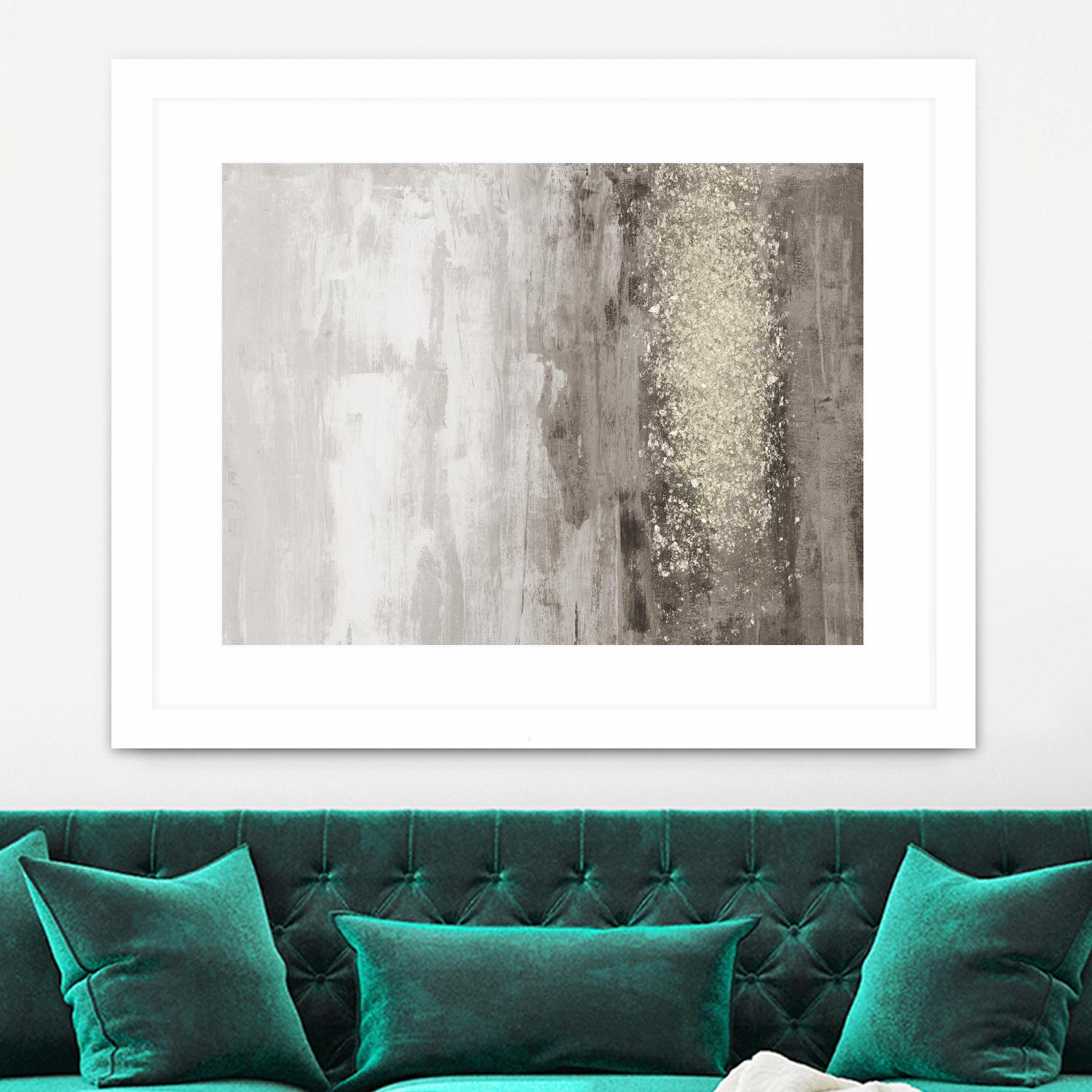 Glitter Rain I by Jennifer Goldberger on GIANT ART - abstract