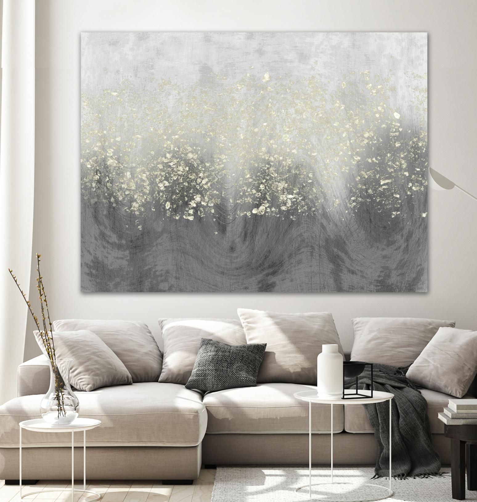 Glitter Swirl I by Jennifer Goldberger on GIANT ART - brown abstract