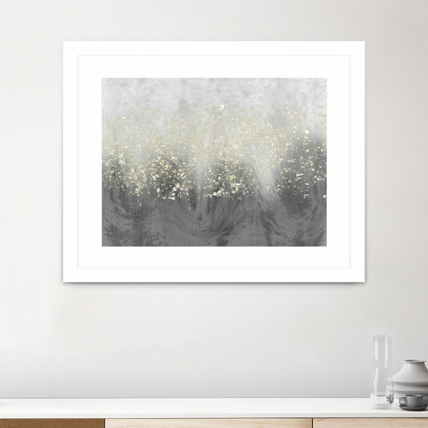 Glitter Swirl I by Jennifer Goldberger on GIANT ART - brown abstract