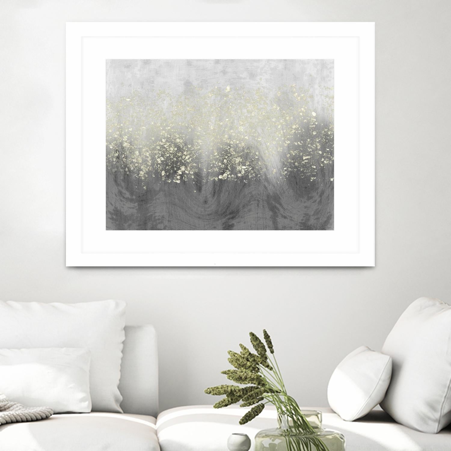 Glitter Swirl I by Jennifer Goldberger on GIANT ART - brown abstract