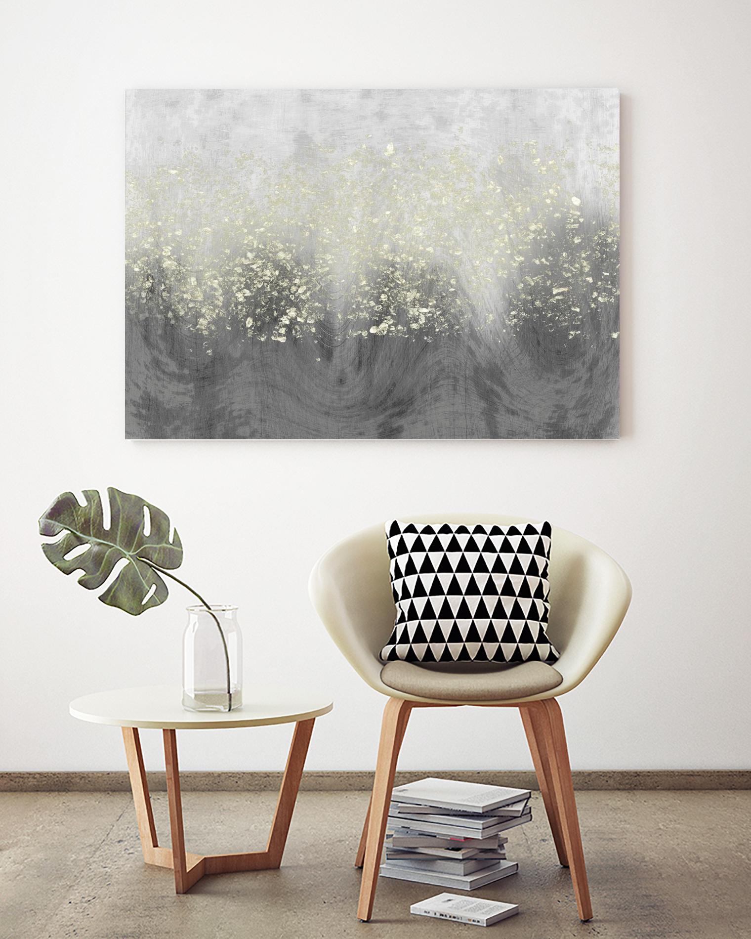 Glitter Swirl I by Jennifer Goldberger on GIANT ART - brown abstract