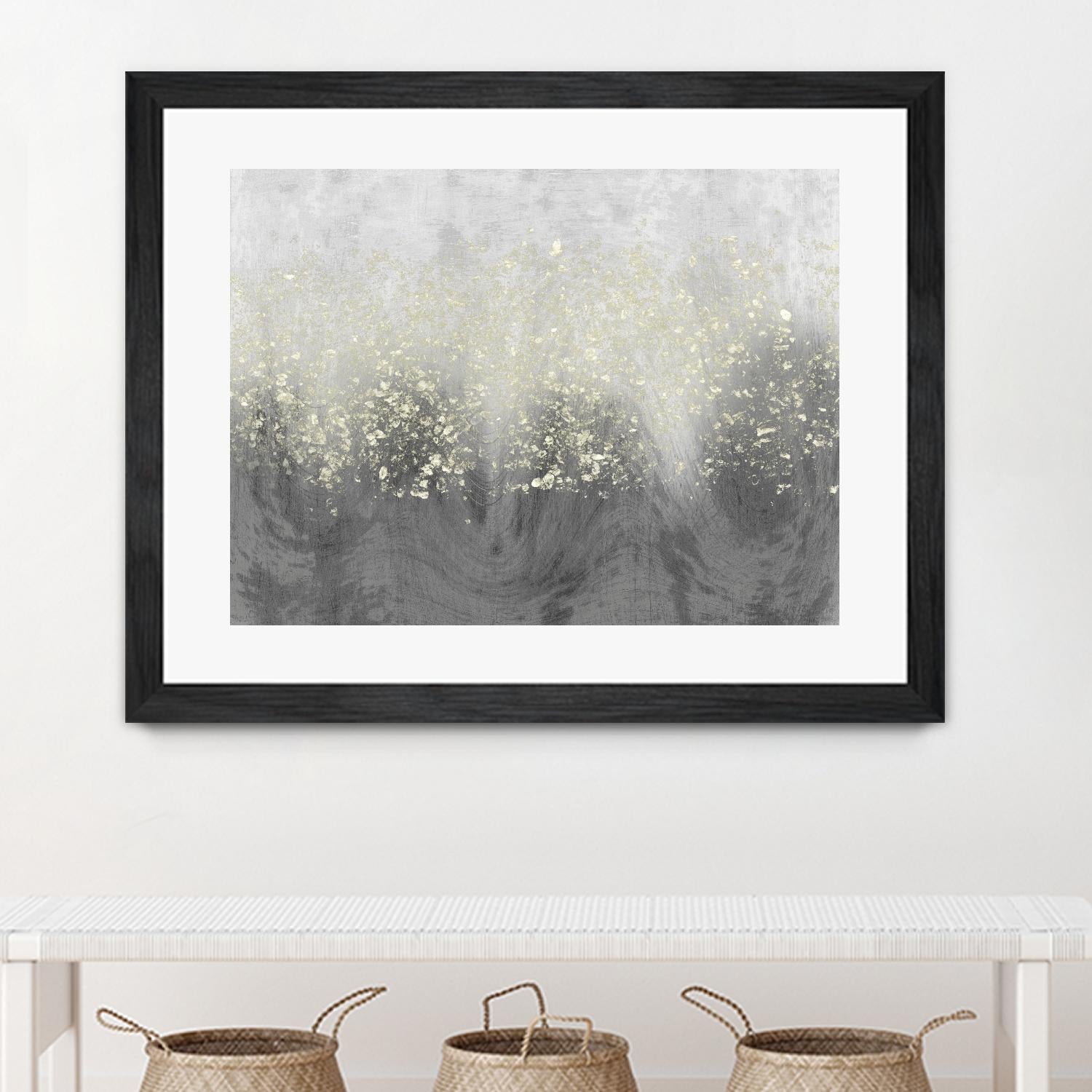 Glitter Swirl I by Jennifer Goldberger on GIANT ART - brown abstract