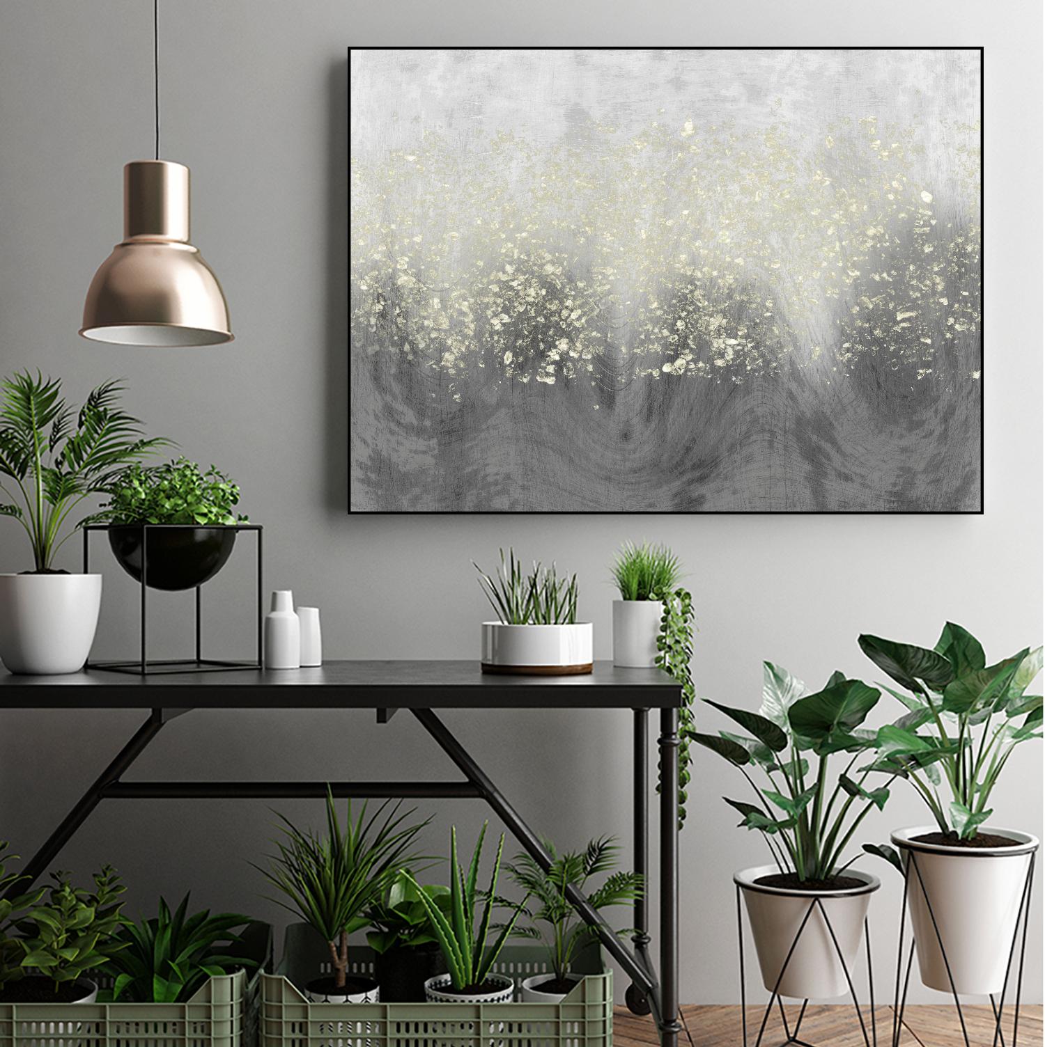 Glitter Swirl I by Jennifer Goldberger on GIANT ART - brown abstract