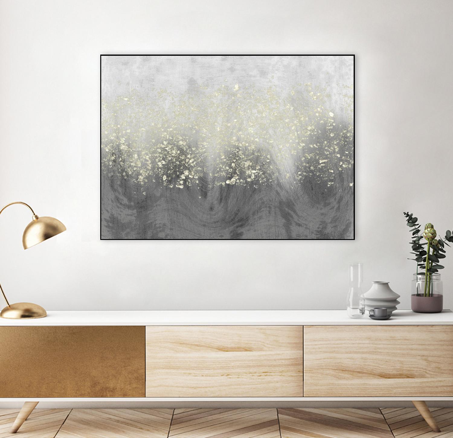 Glitter Swirl I by Jennifer Goldberger on GIANT ART - brown abstract