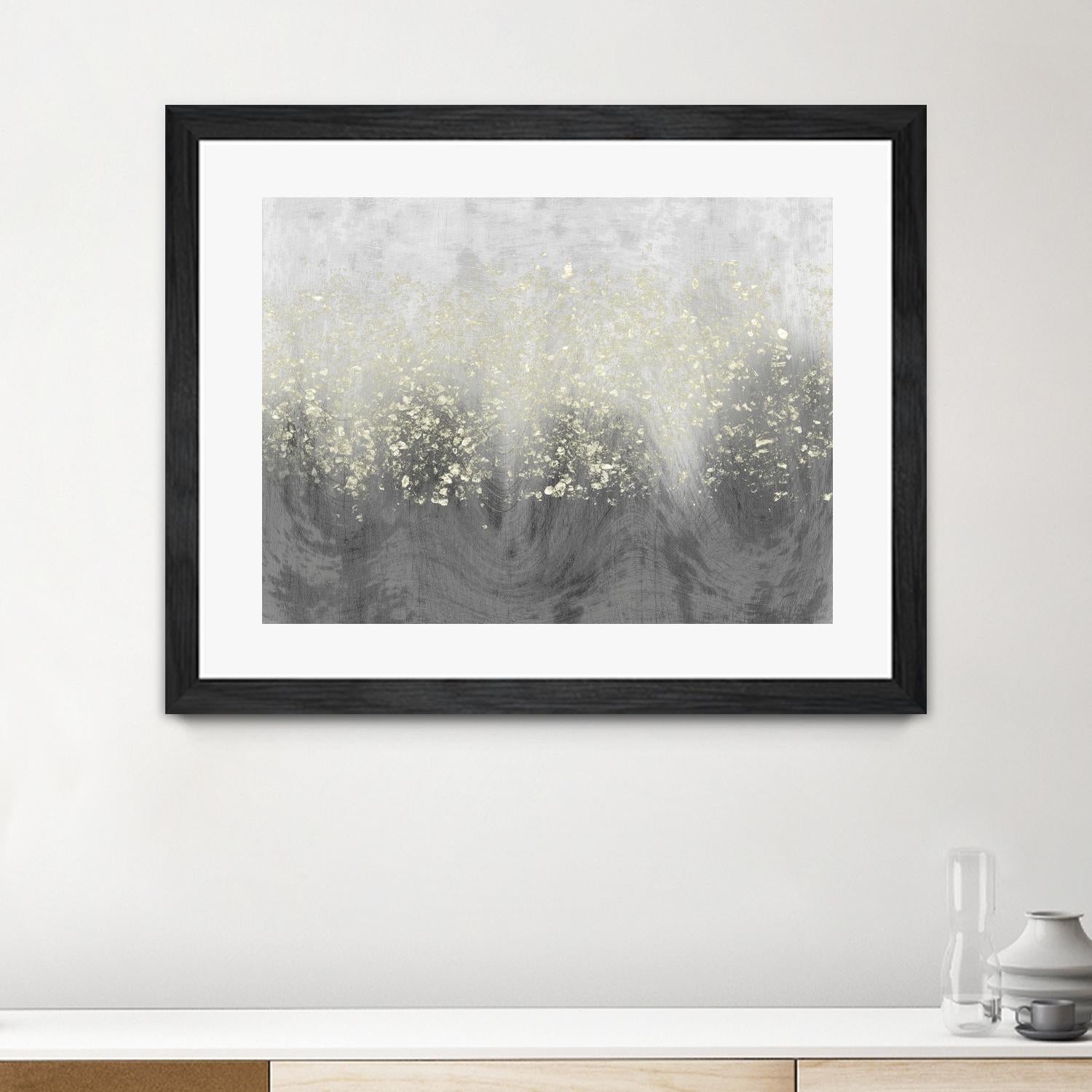 Glitter Swirl I by Jennifer Goldberger on GIANT ART - brown abstract