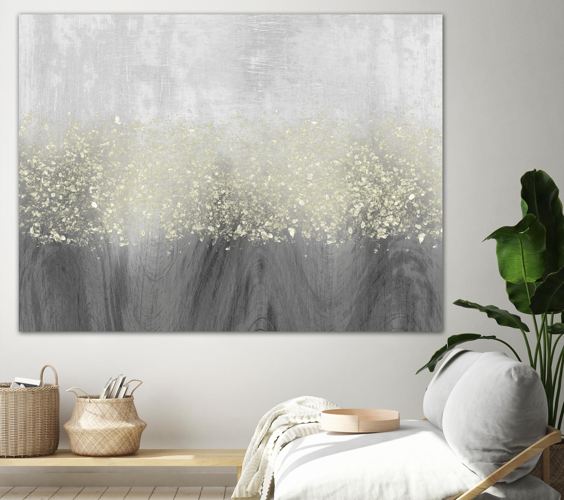 Glitter Swirl II by Jennifer Goldberger on GIANT ART - brown abstract