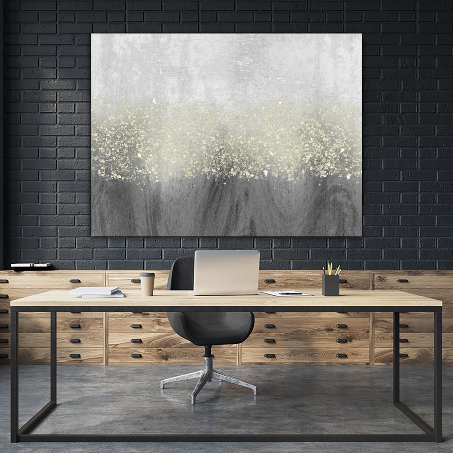 Glitter Swirl II by Jennifer Goldberger on GIANT ART - brown abstract