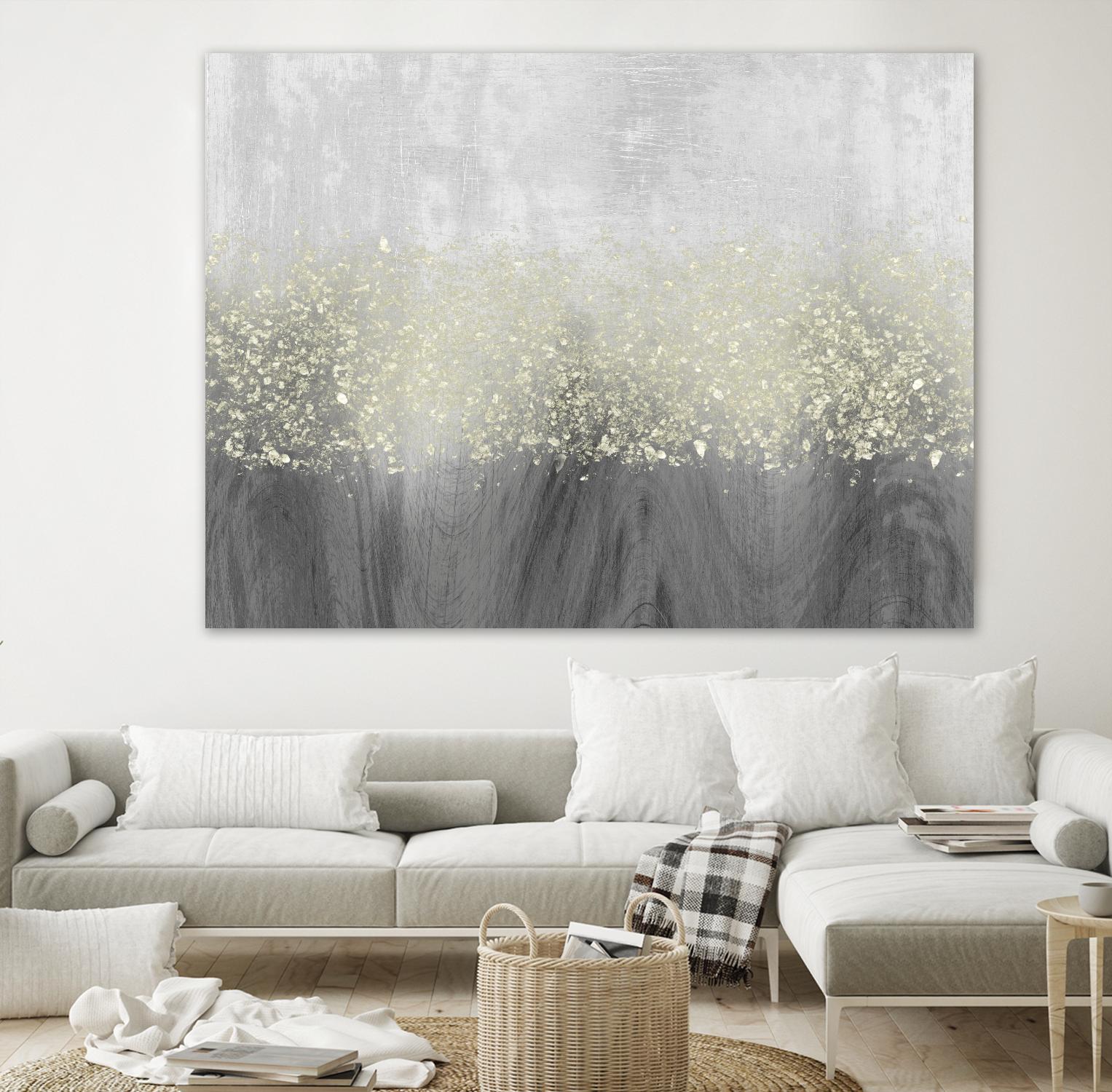 Glitter Swirl II by Jennifer Goldberger on GIANT ART - brown abstract