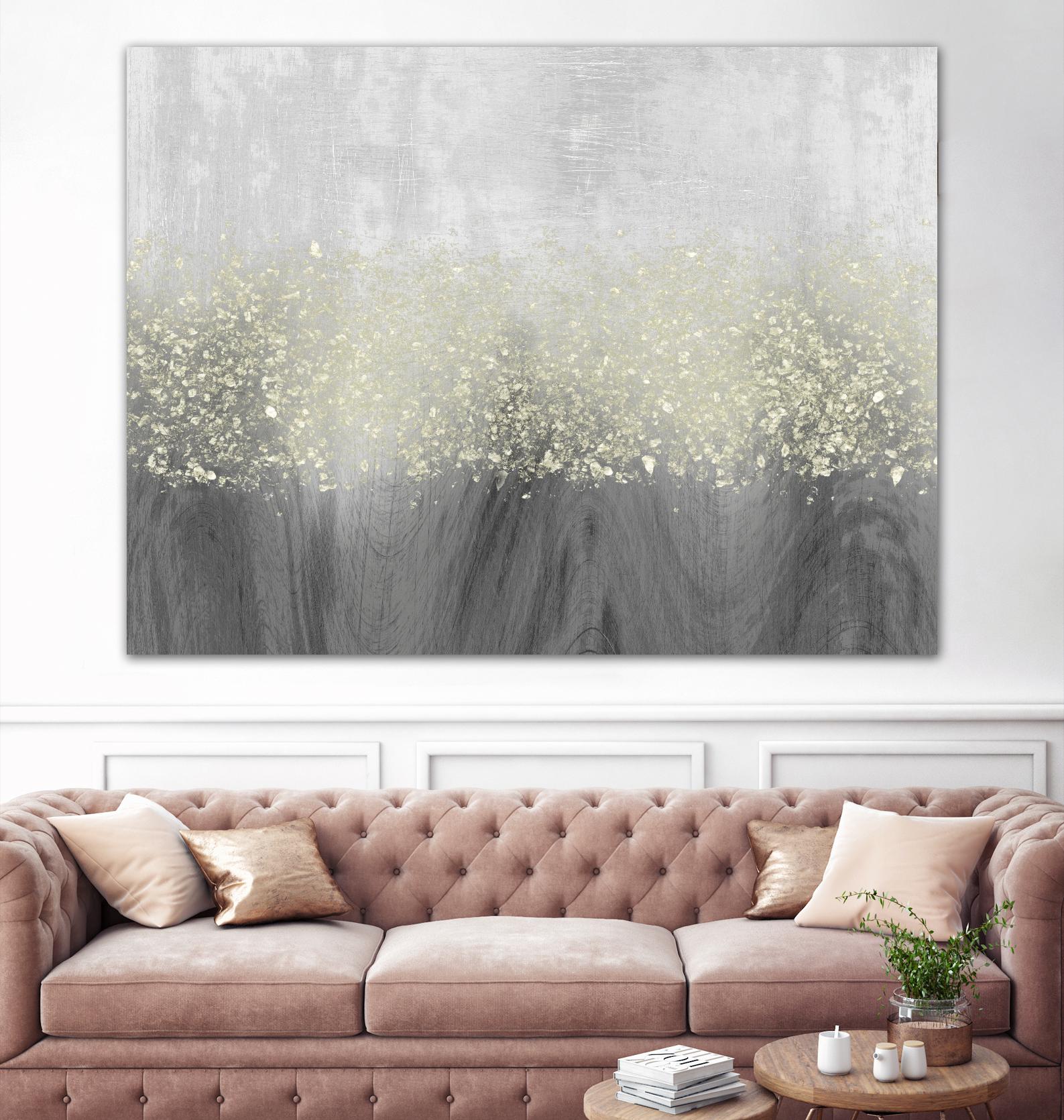 Glitter Swirl II by Jennifer Goldberger on GIANT ART - brown abstract