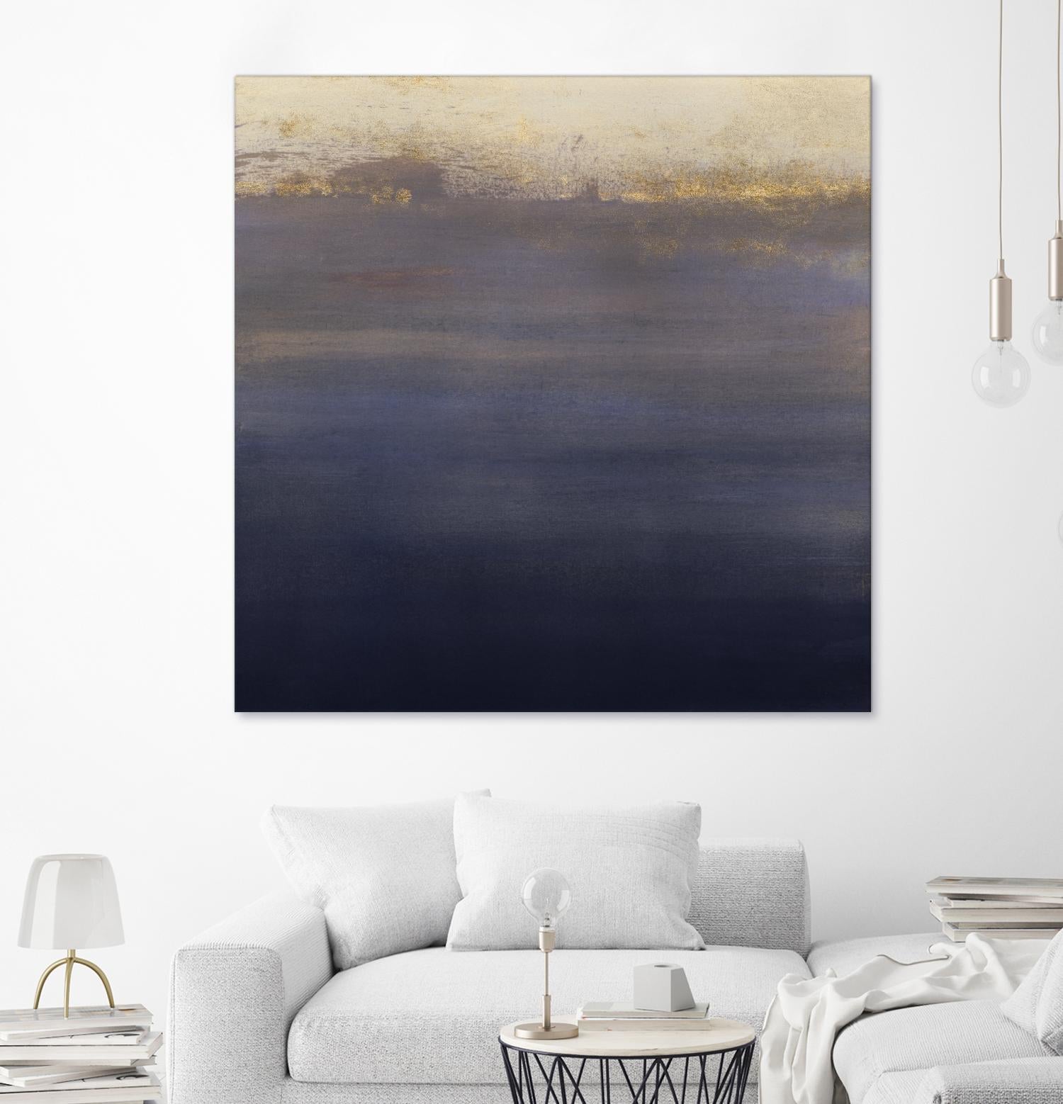 Indigo Sundown I by Victoria Borges on GIANT ART - pink abstract
