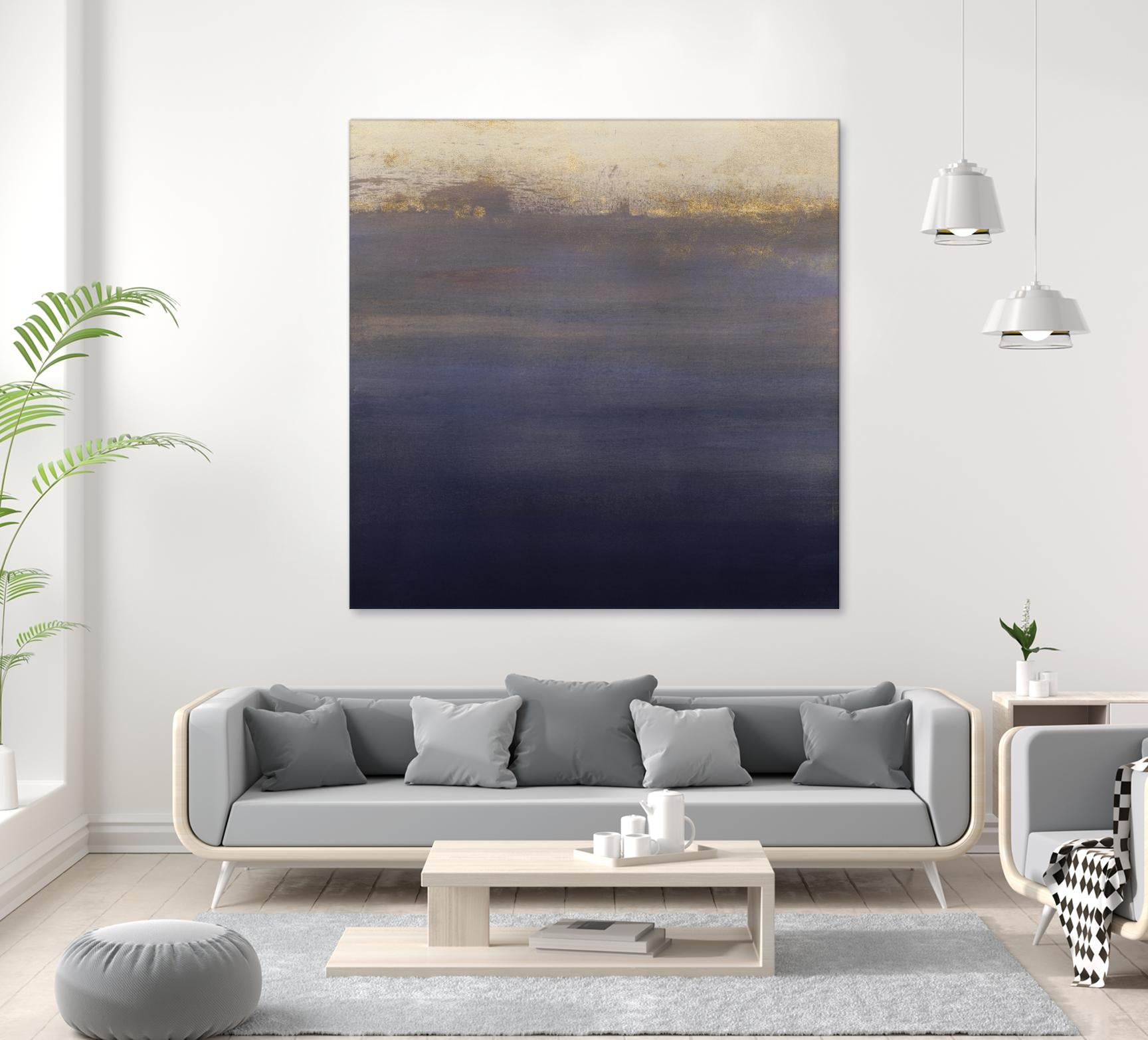 Indigo Sundown I by Victoria Borges on GIANT ART - pink abstract