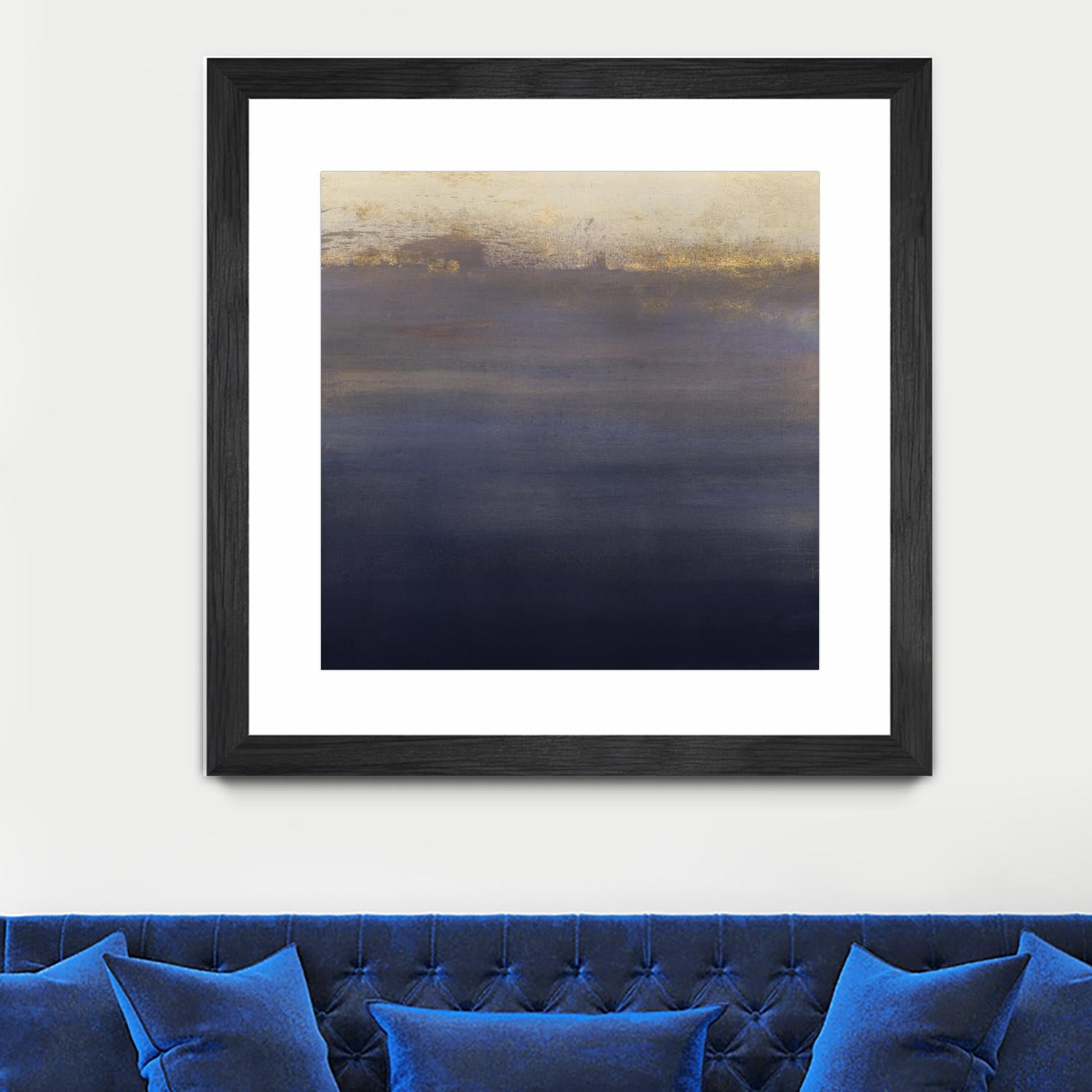 Indigo Sundown I by Victoria Borges on GIANT ART - pink abstract