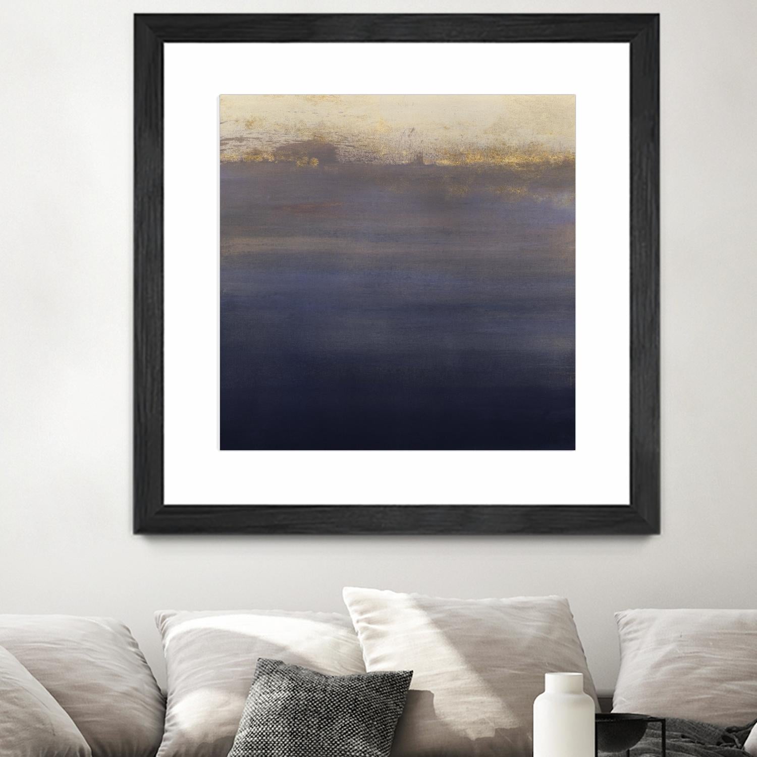 Indigo Sundown I by Victoria Borges on GIANT ART - pink abstract