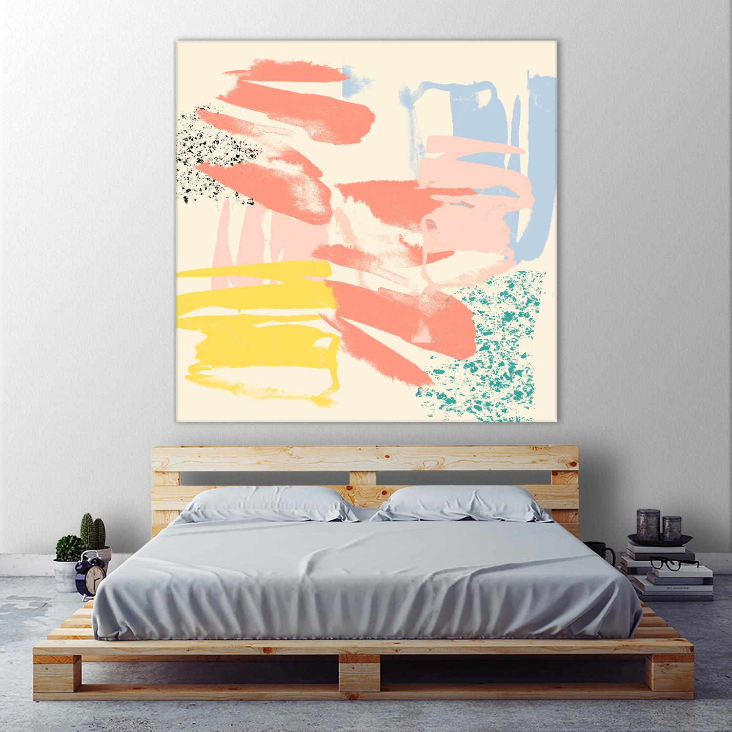 Retro Op II by Jennifer Goldberger on GIANT ART - pink abstract