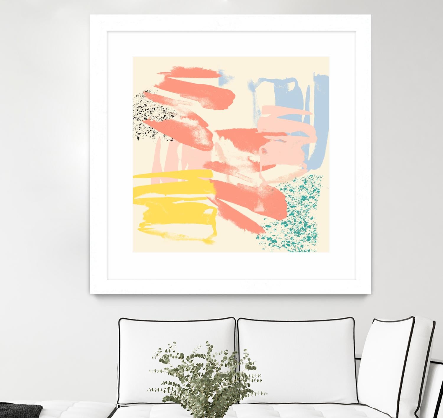 Retro Op II by Jennifer Goldberger on GIANT ART - pink abstract