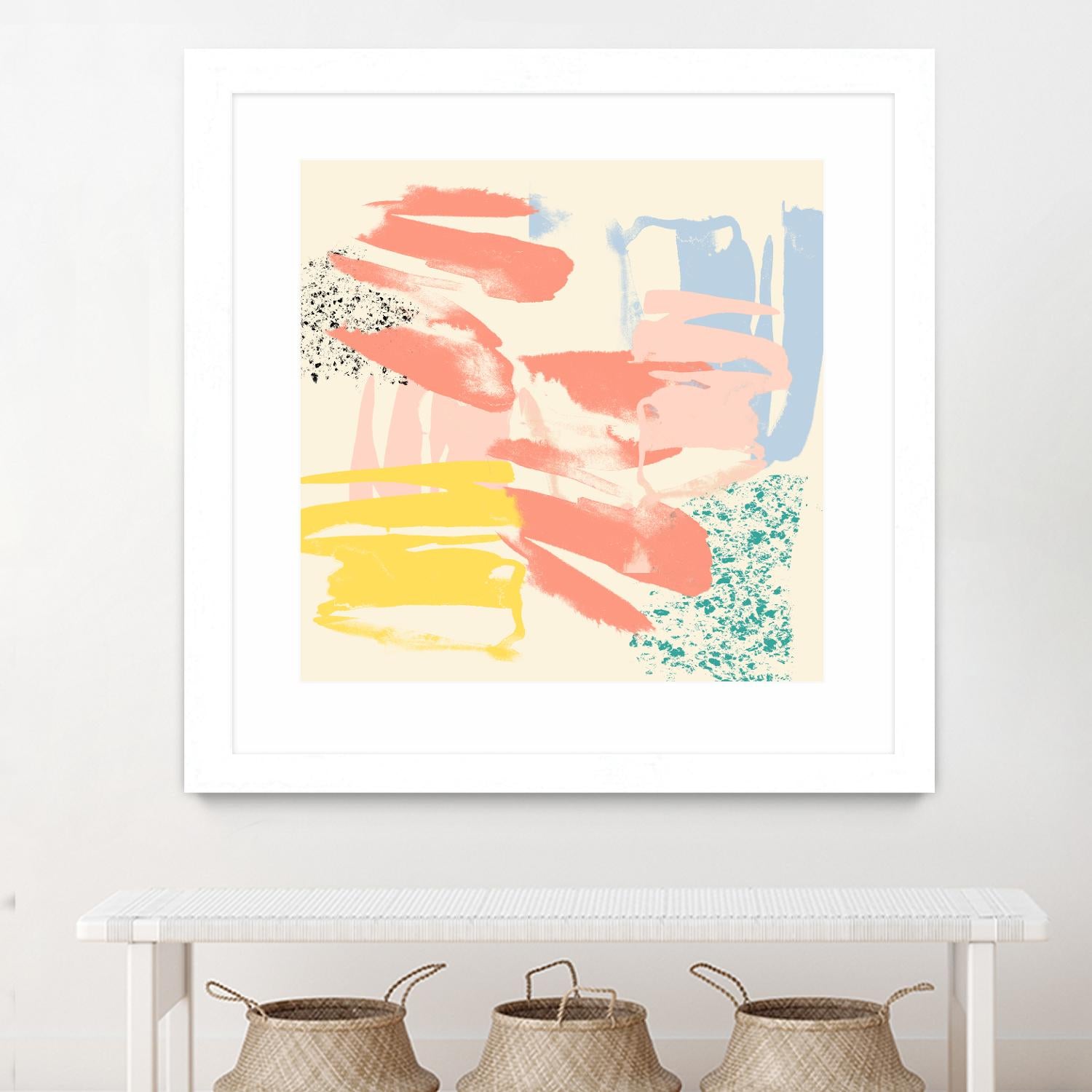 Retro Op II by Jennifer Goldberger on GIANT ART - pink abstract