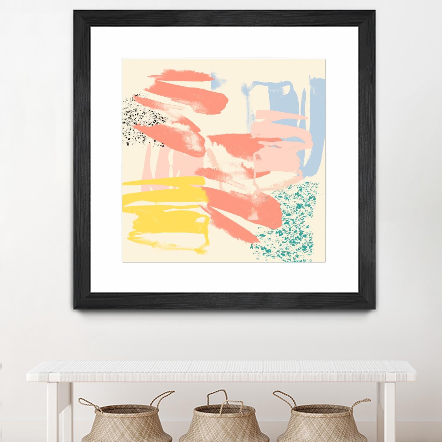 Retro Op II by Jennifer Goldberger on GIANT ART - pink abstract