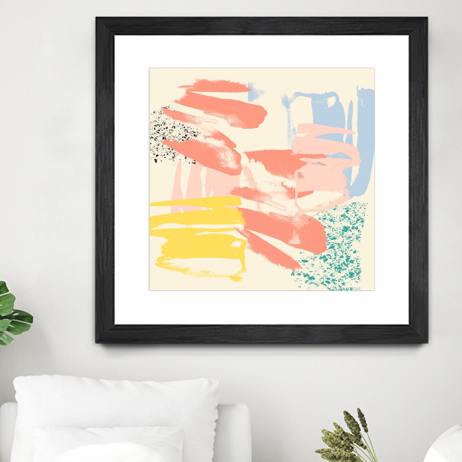 Retro Op II by Jennifer Goldberger on GIANT ART - pink abstract