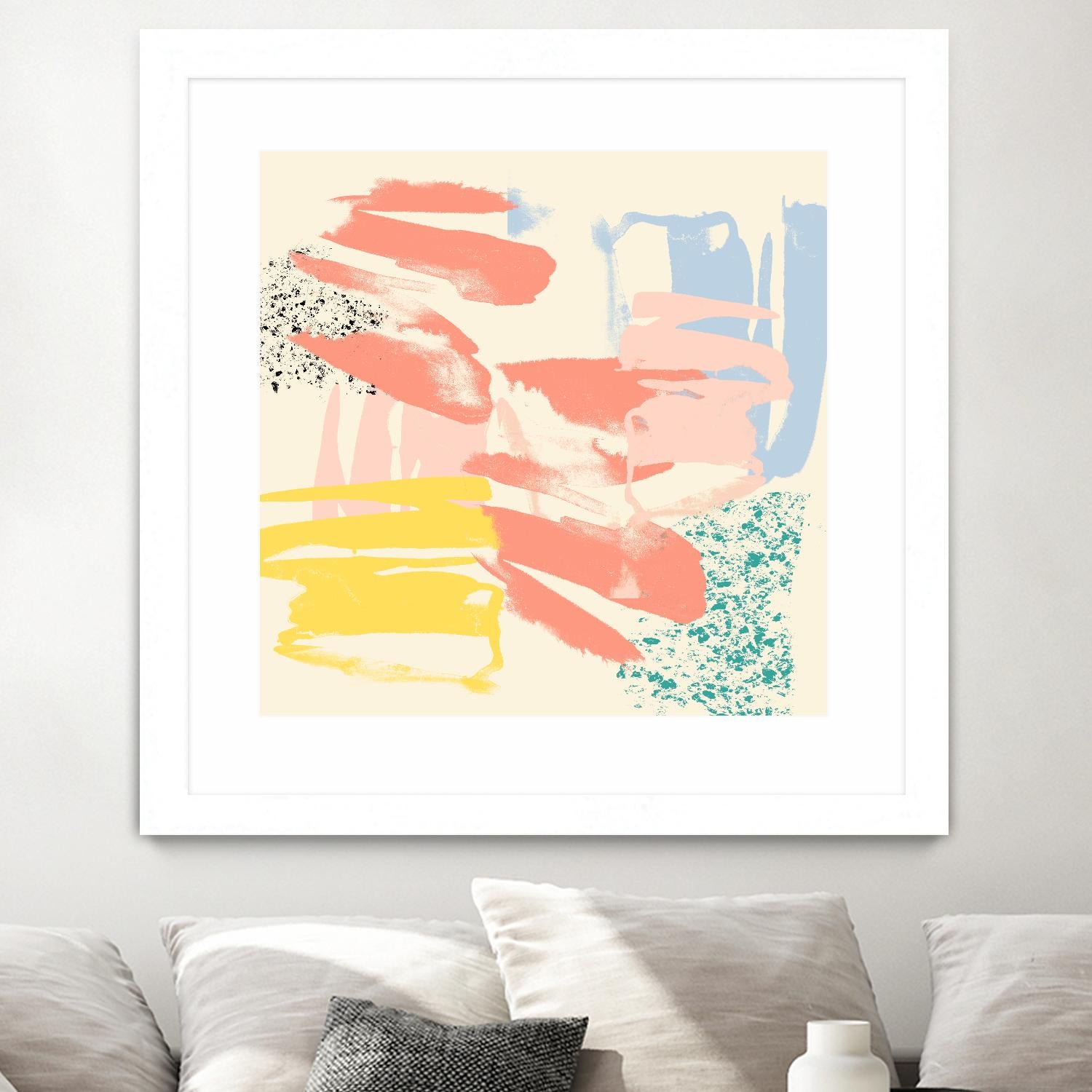 Retro Op II by Jennifer Goldberger on GIANT ART - pink abstract