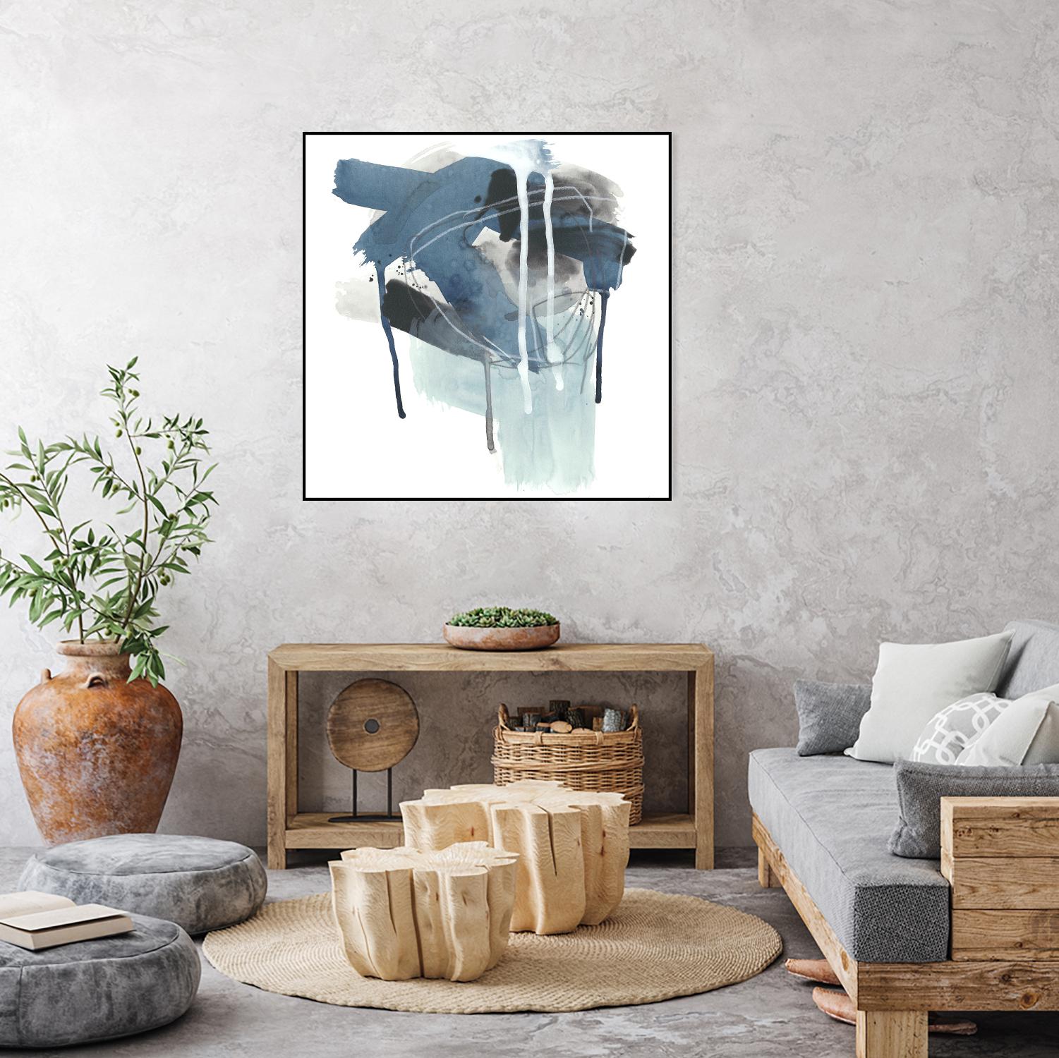 Incidental Indigo III by June Erica Vess on GIANT ART - blue abstract