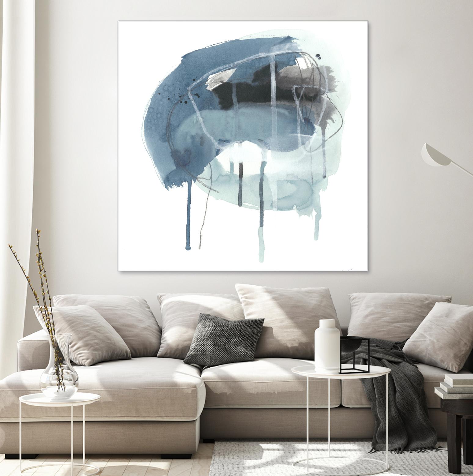 Incidental Indigo IV by June Erica Vess on GIANT ART - blue abstract