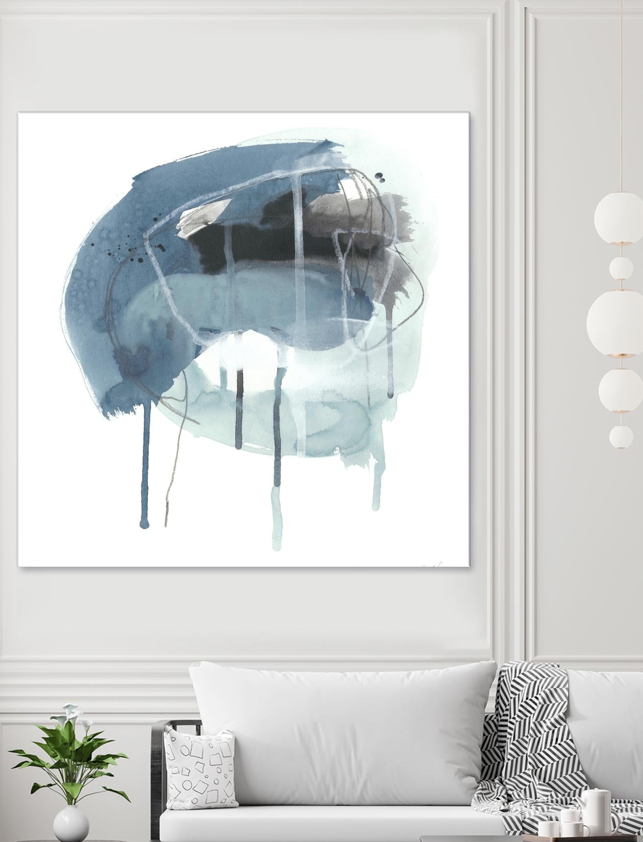 Incidental Indigo IV by June Erica Vess on GIANT ART - blue abstract