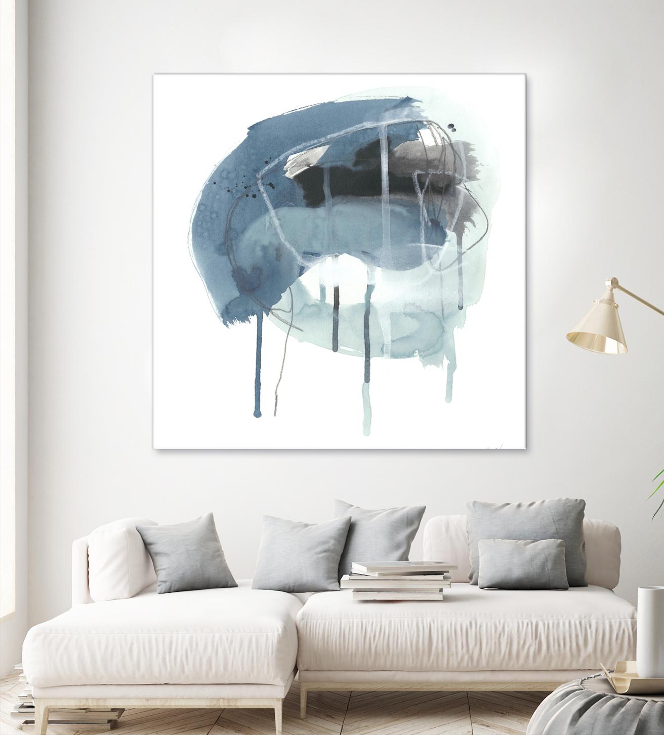 Incidental Indigo IV by June Erica Vess on GIANT ART - blue abstract