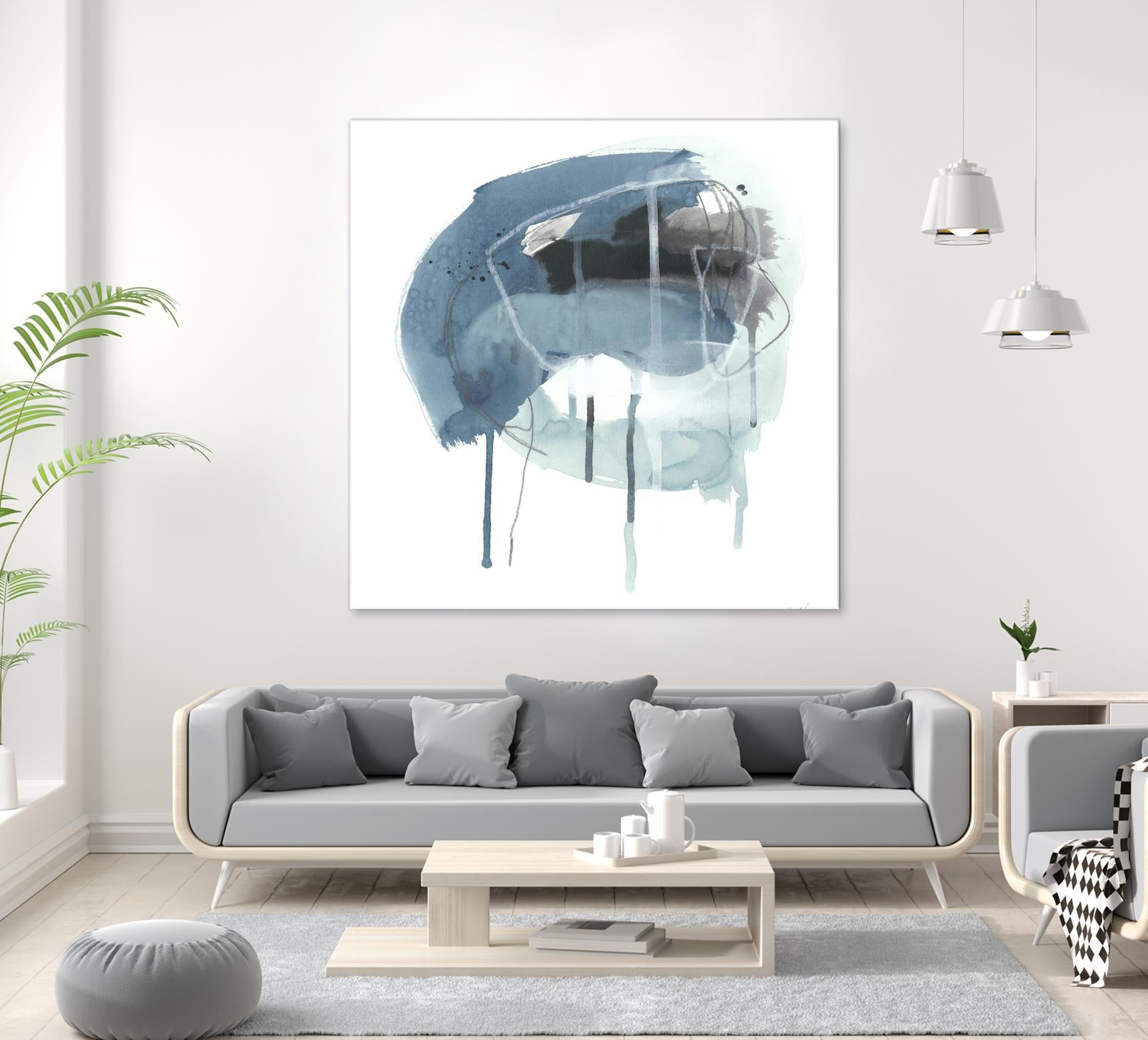 Incidental Indigo IV by June Erica Vess on GIANT ART - blue abstract