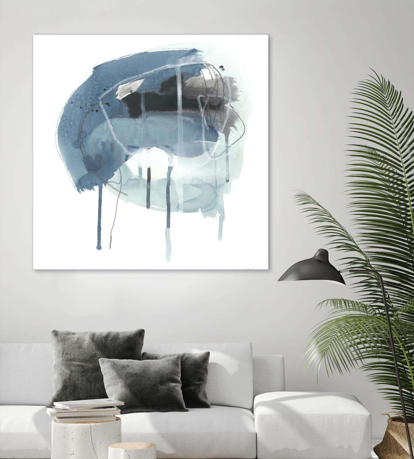 Incidental Indigo IV by June Erica Vess on GIANT ART - blue abstract