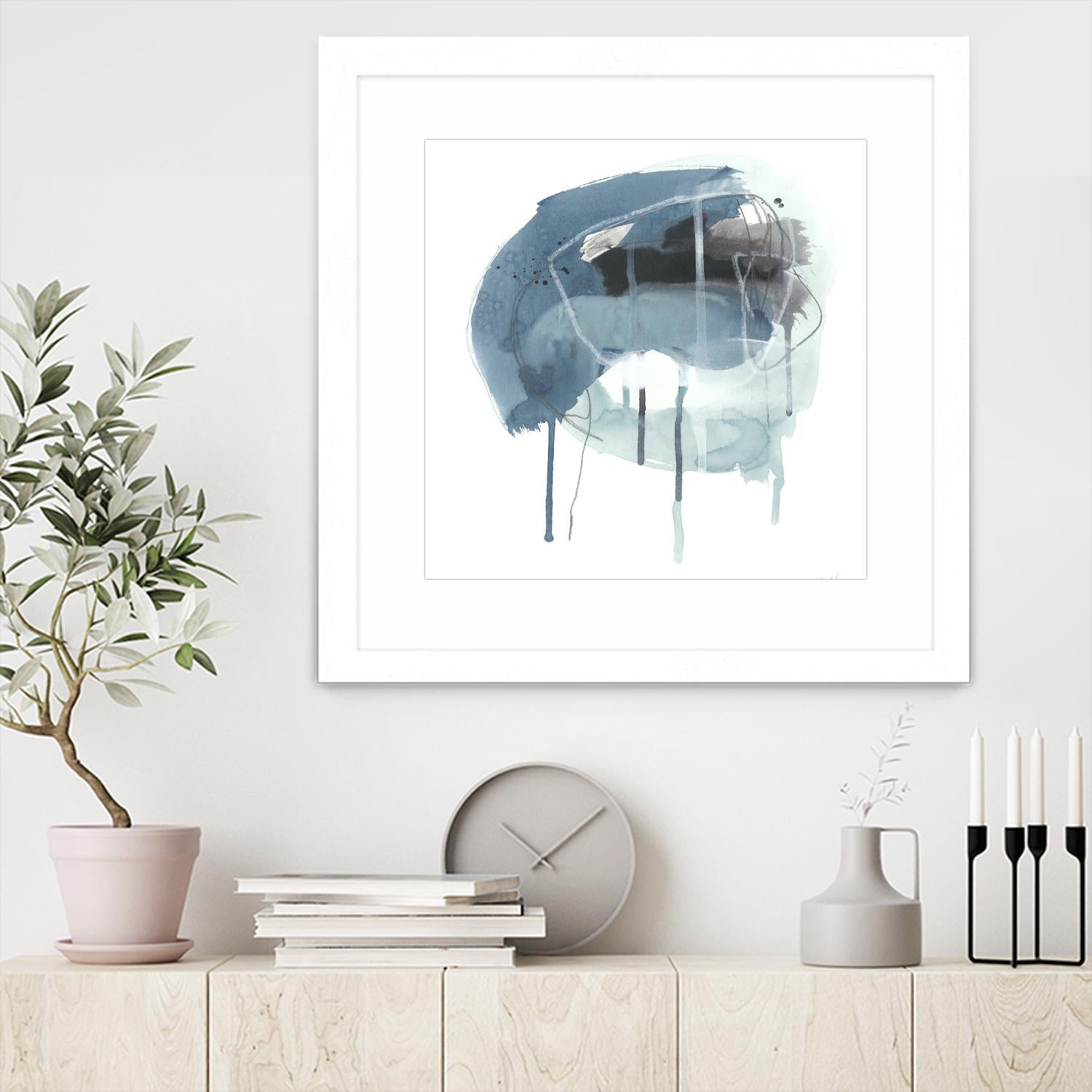 Incidental Indigo IV by June Erica Vess on GIANT ART - blue abstract