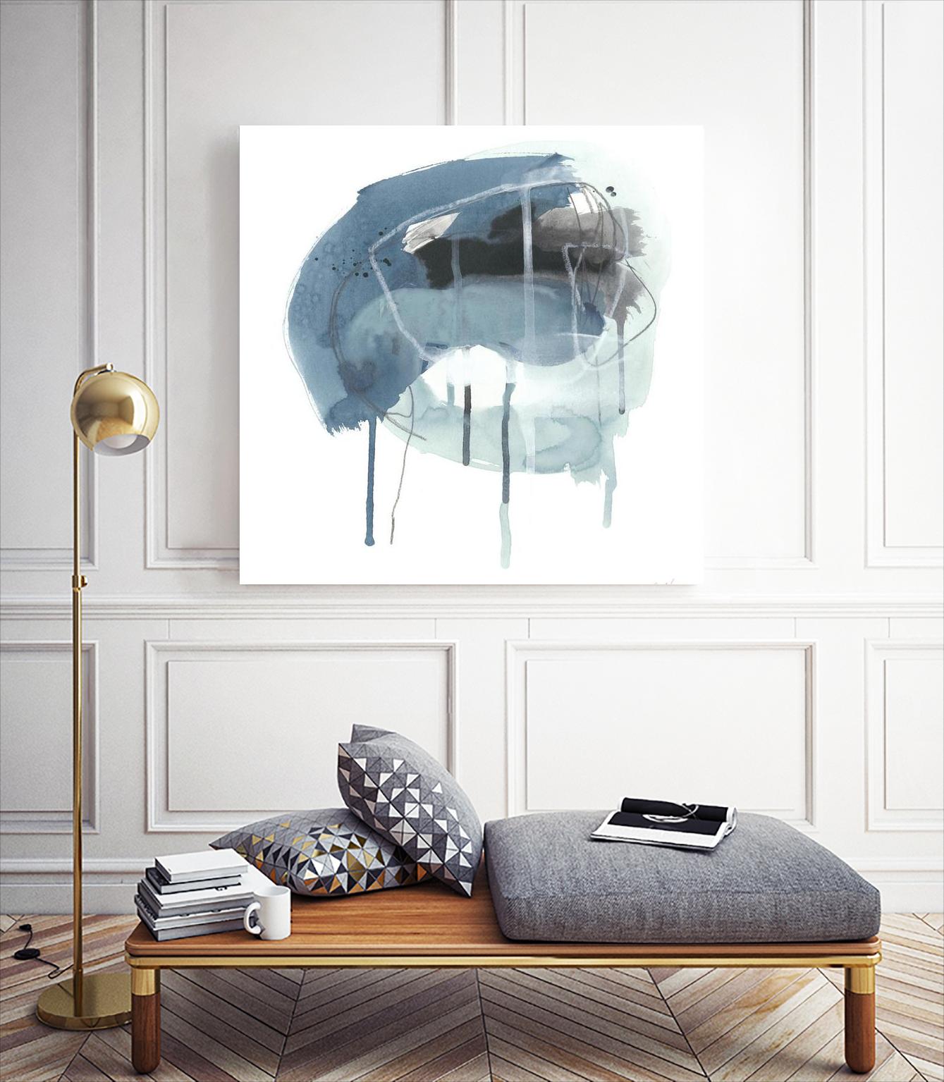 Incidental Indigo IV by June Erica Vess on GIANT ART - blue abstract