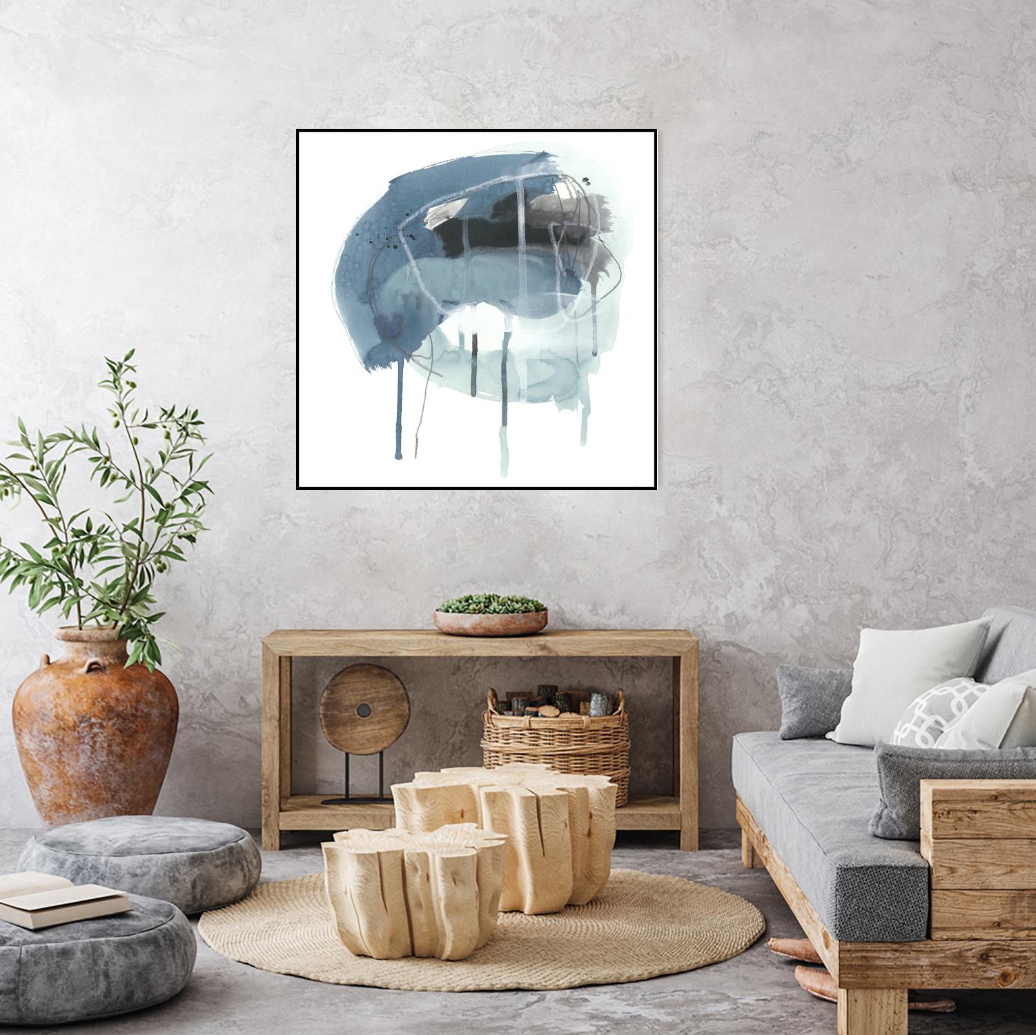 Incidental Indigo IV by June Erica Vess on GIANT ART - blue abstract