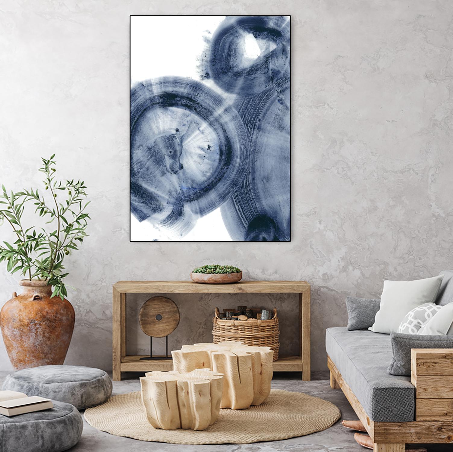 Quasars IV by Ethan Harper on GIANT ART - blue abstract