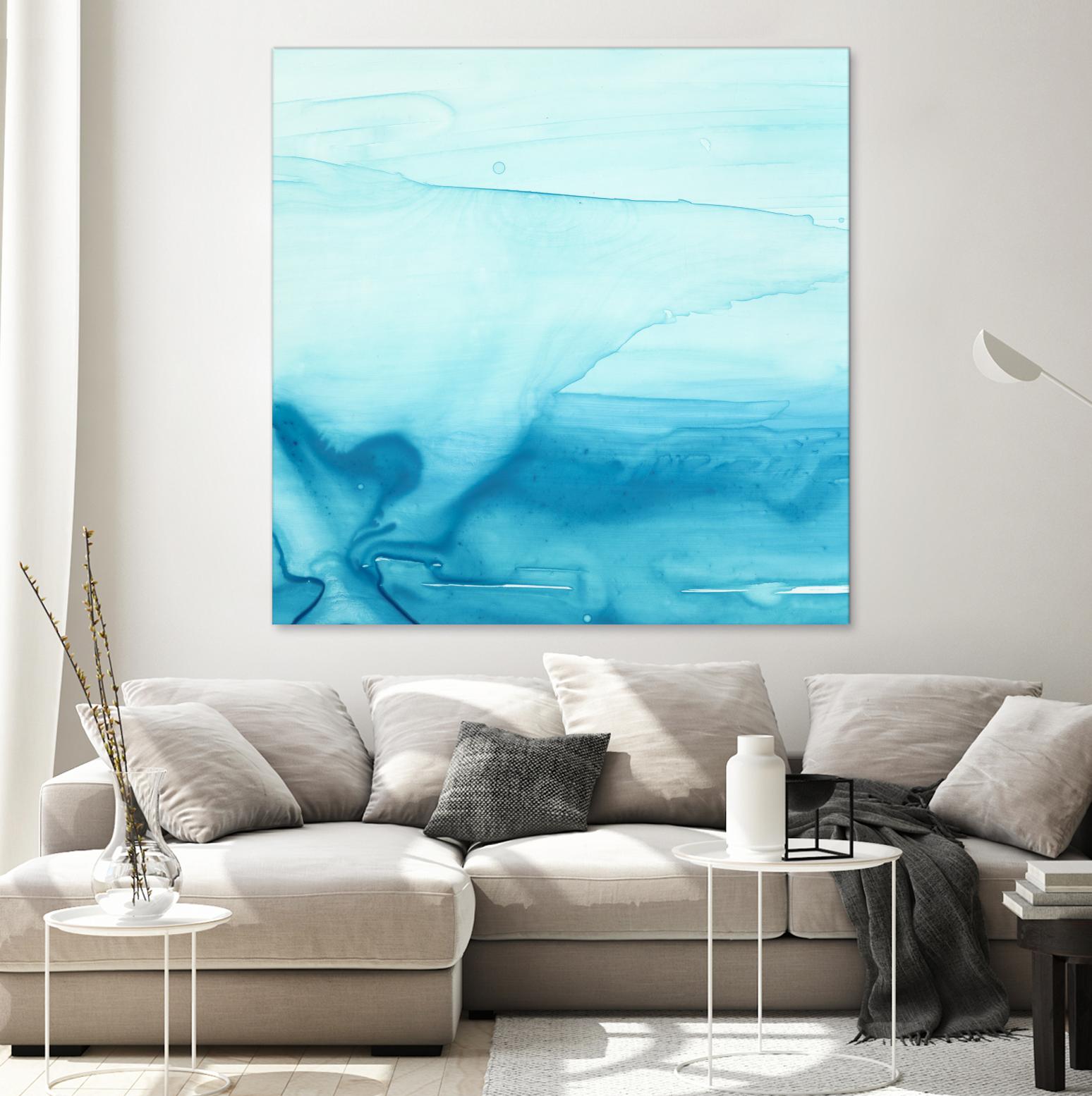 Making Waves I by Ethan Harper on GIANT ART - blue abstract