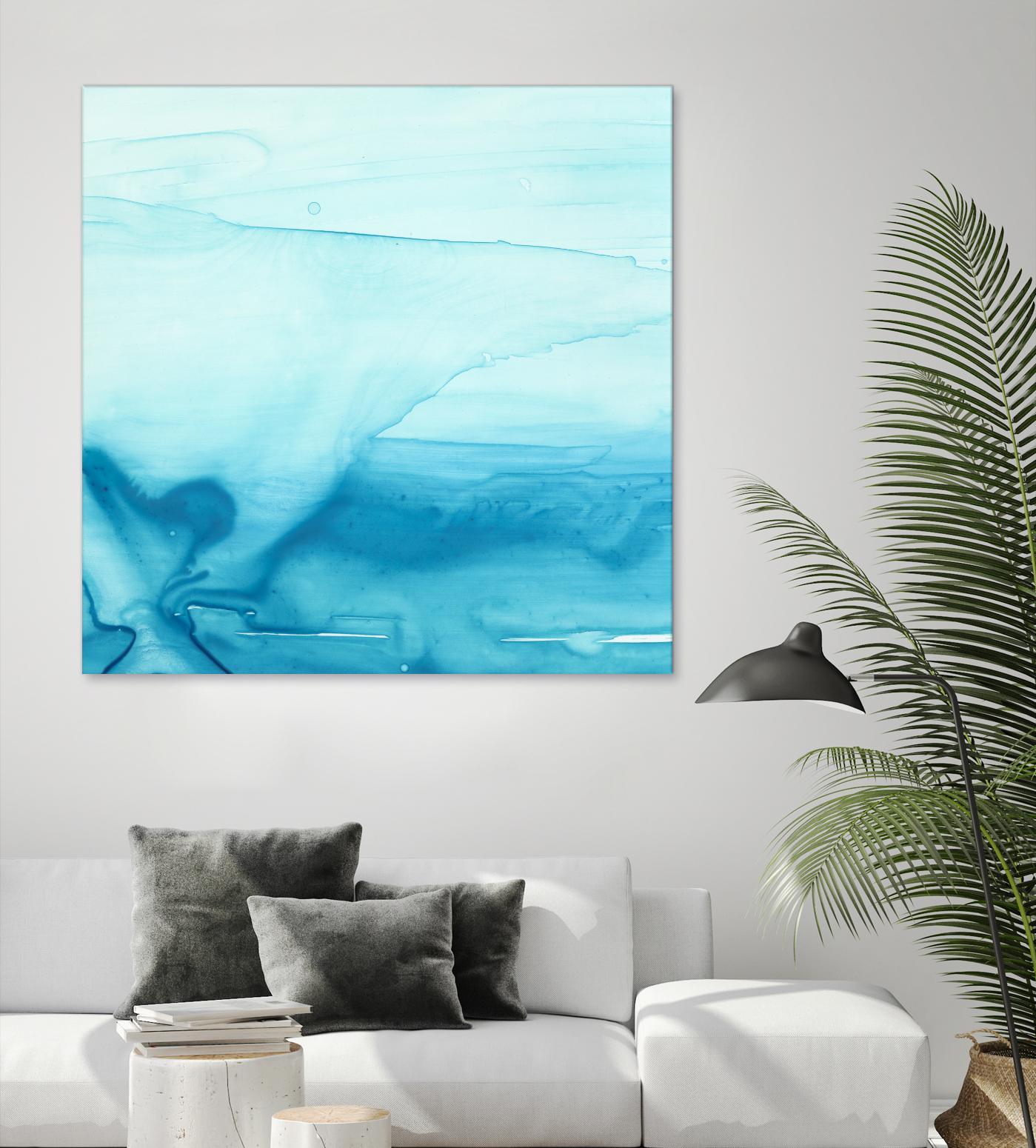 Making Waves I by Ethan Harper on GIANT ART - blue abstract