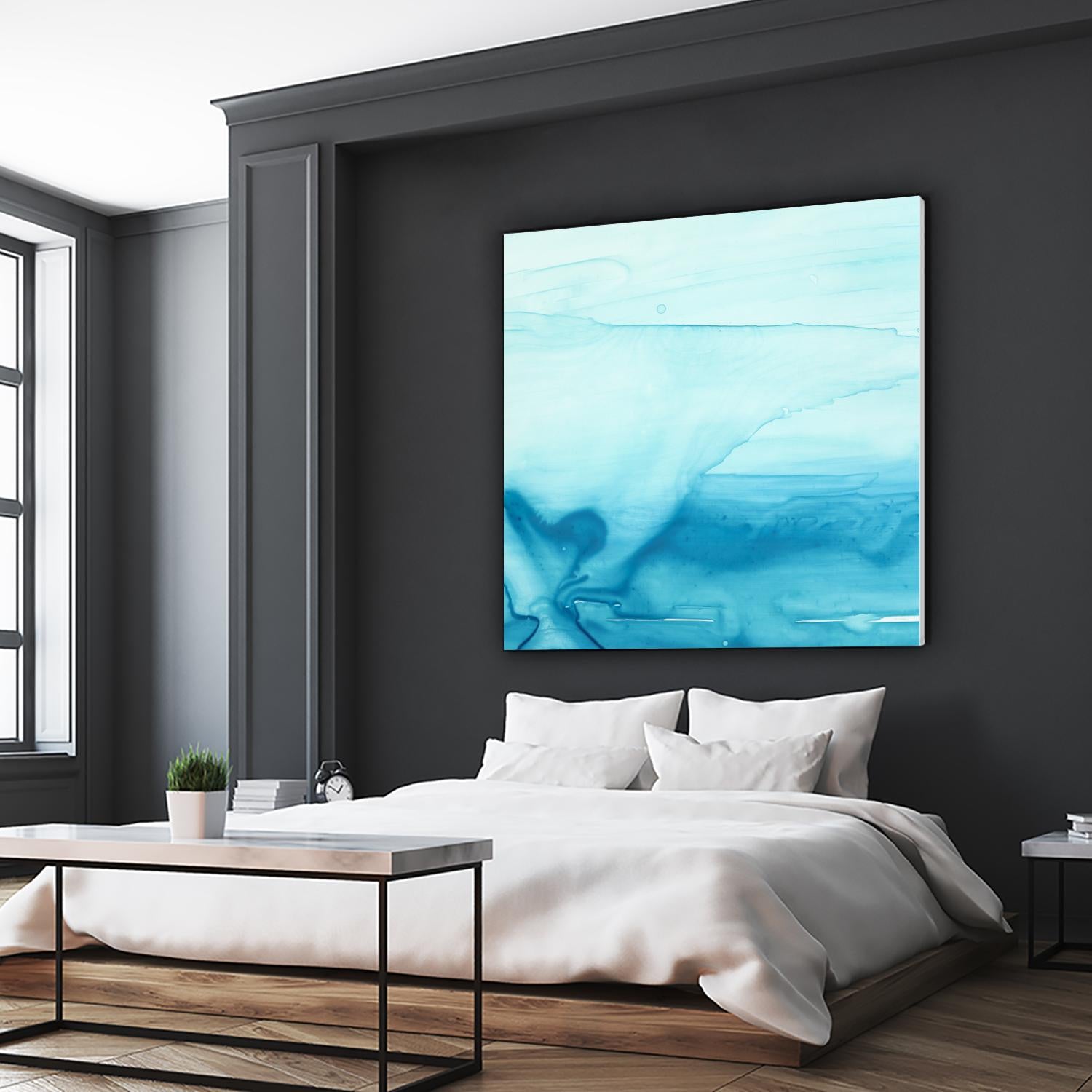 Making Waves I by Ethan Harper on GIANT ART - blue abstract