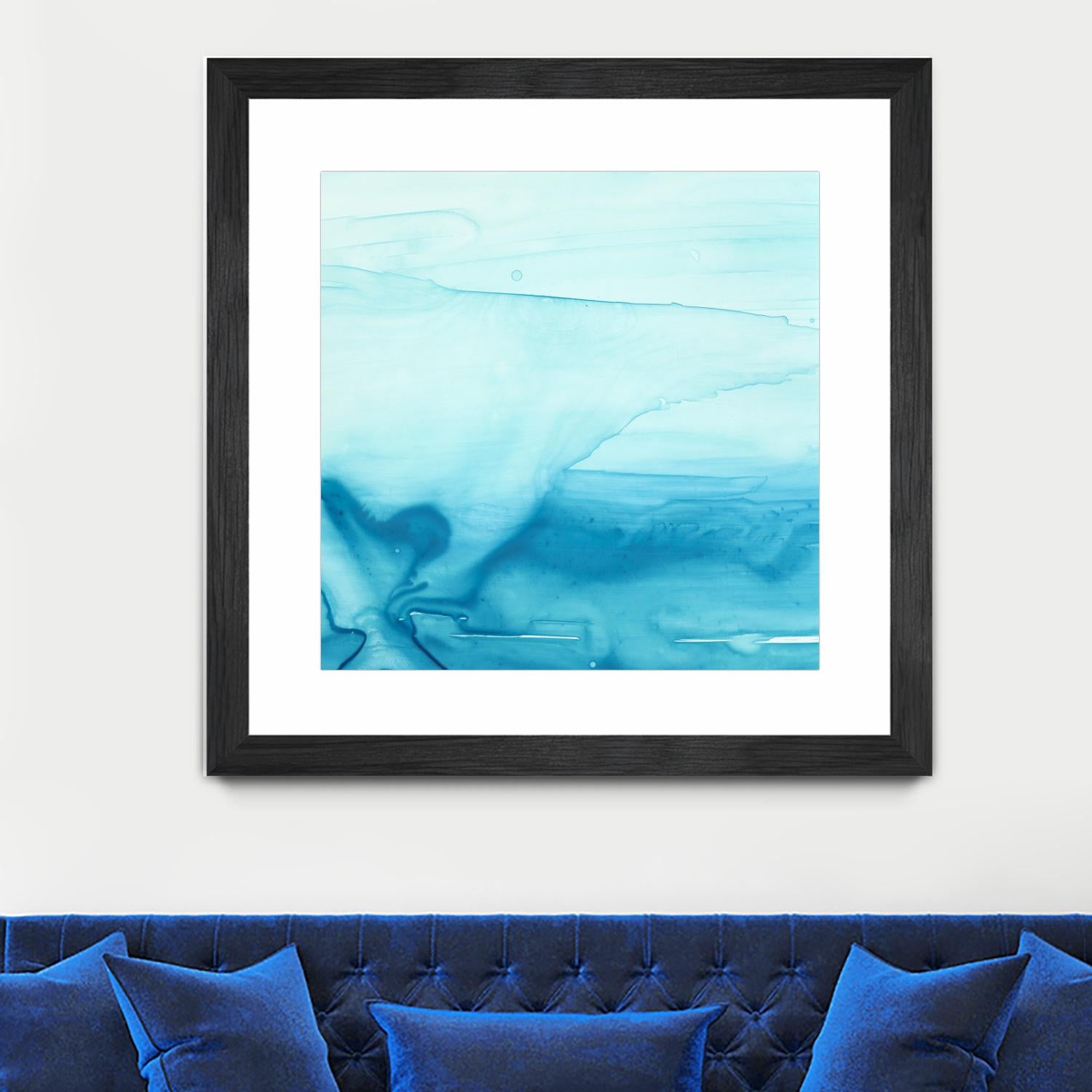 Making Waves I by Ethan Harper on GIANT ART - blue abstract
