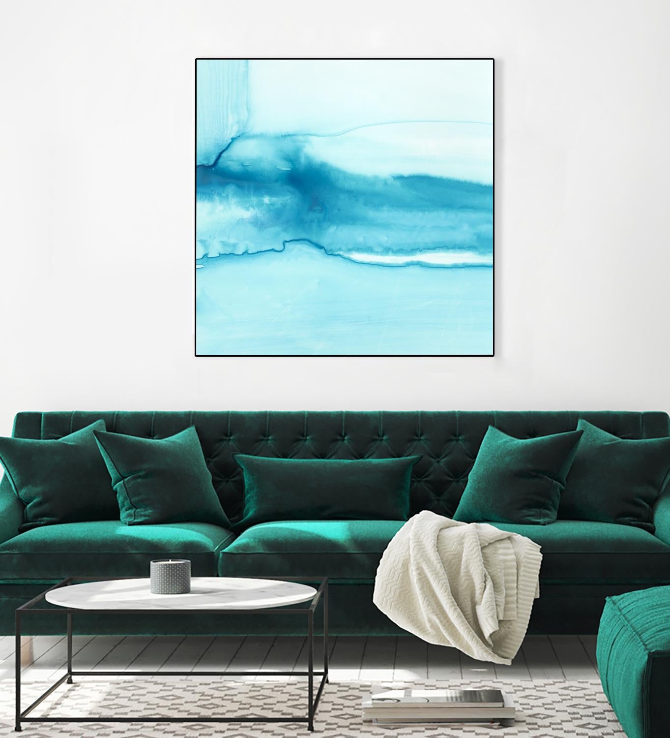 Making Waves III by Ethan Harper on GIANT ART - blue abstract