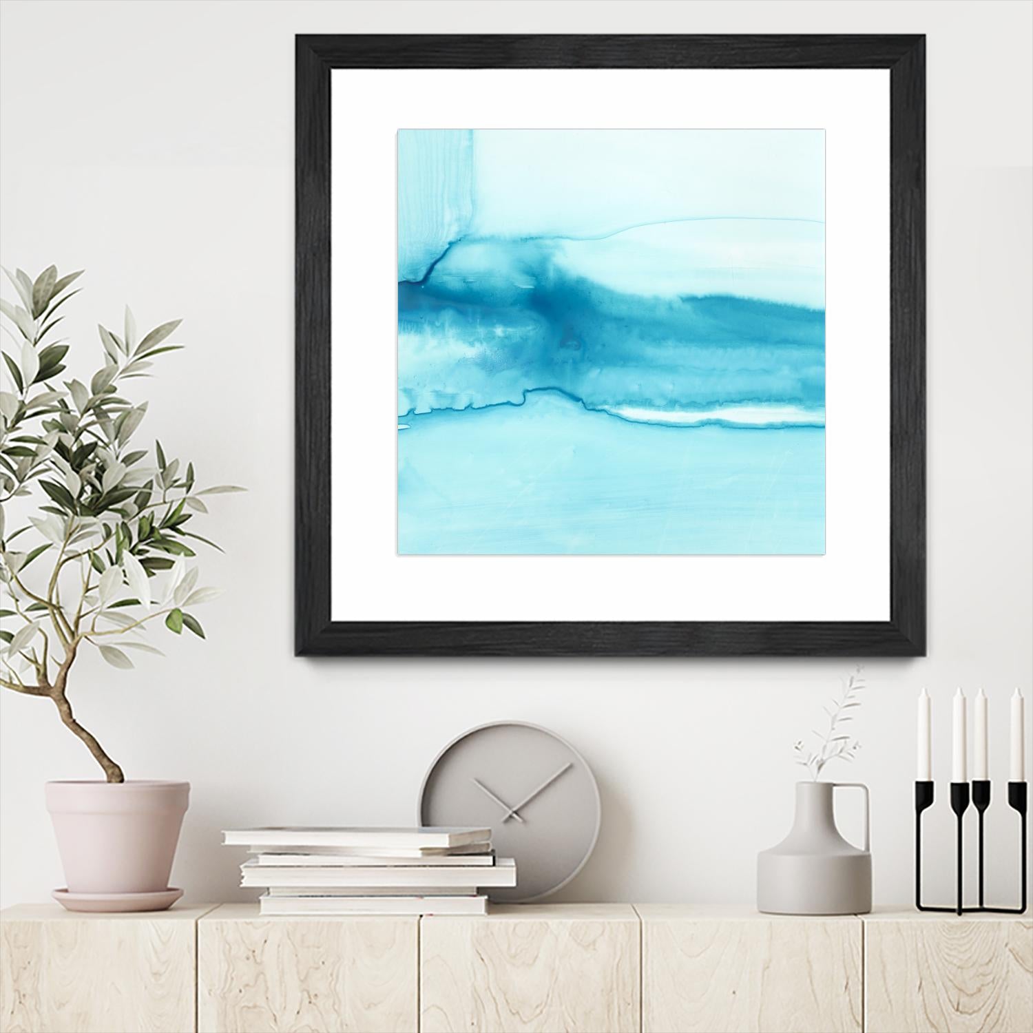 Making Waves III by Ethan Harper on GIANT ART - blue abstract