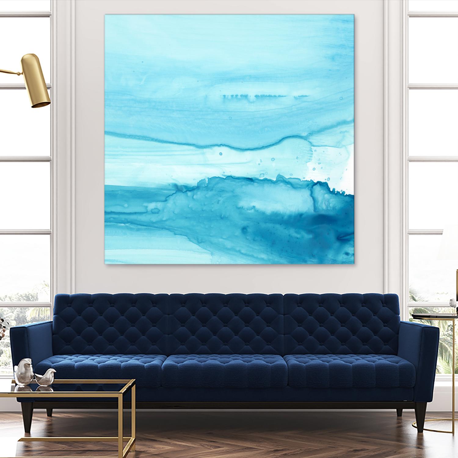 Making Waves IV by Ethan Harper on GIANT ART - blue abstract