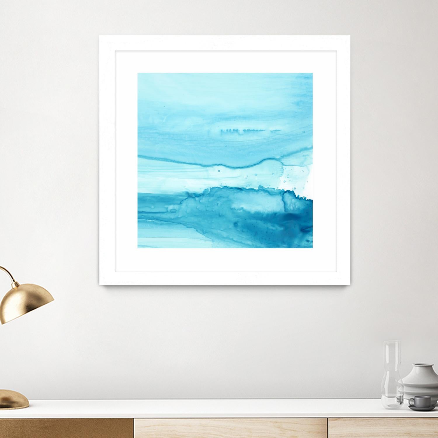 Making Waves IV by Ethan Harper on GIANT ART - blue abstract