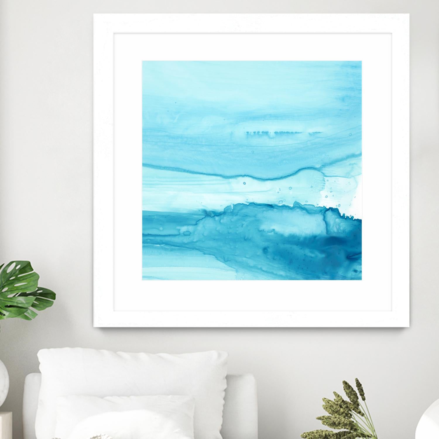 Making Waves IV by Ethan Harper on GIANT ART - blue abstract