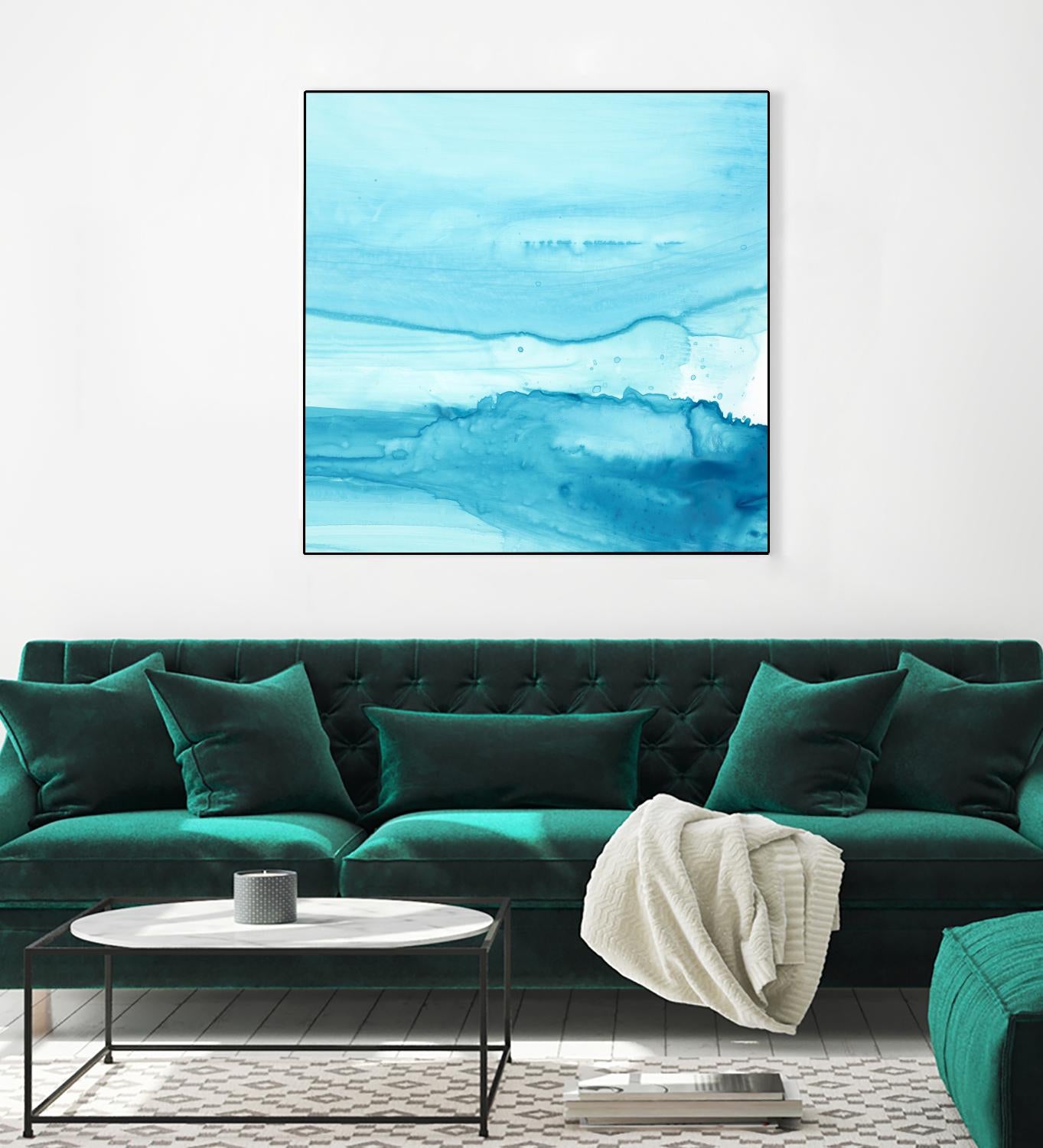 Making Waves IV by Ethan Harper on GIANT ART - blue abstract